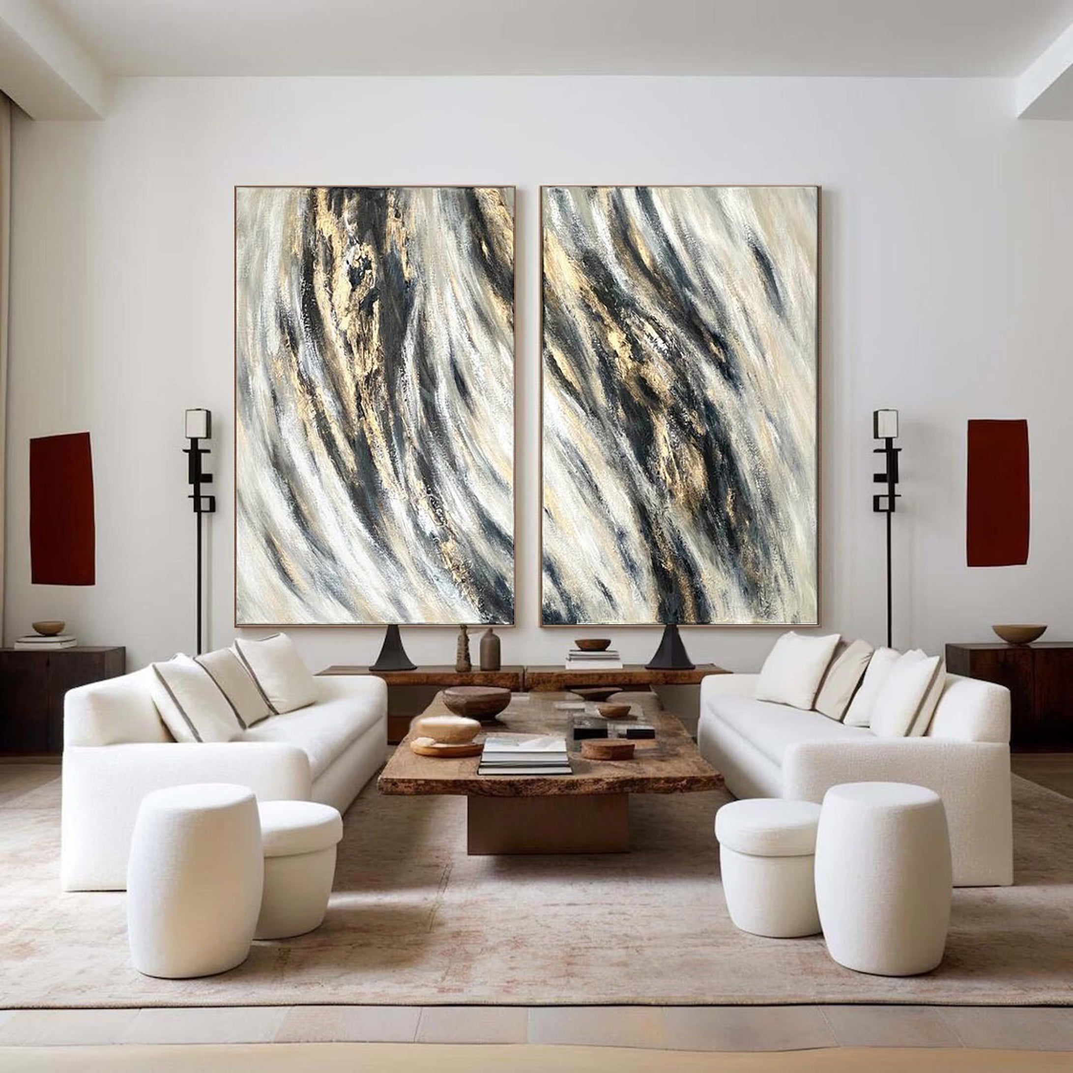 Abstract Painting Set Of 2 #APS 002
