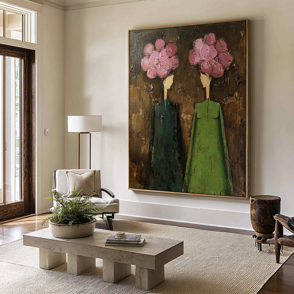 Abstract Figurative Oil Painting on Canvas #CZ 041