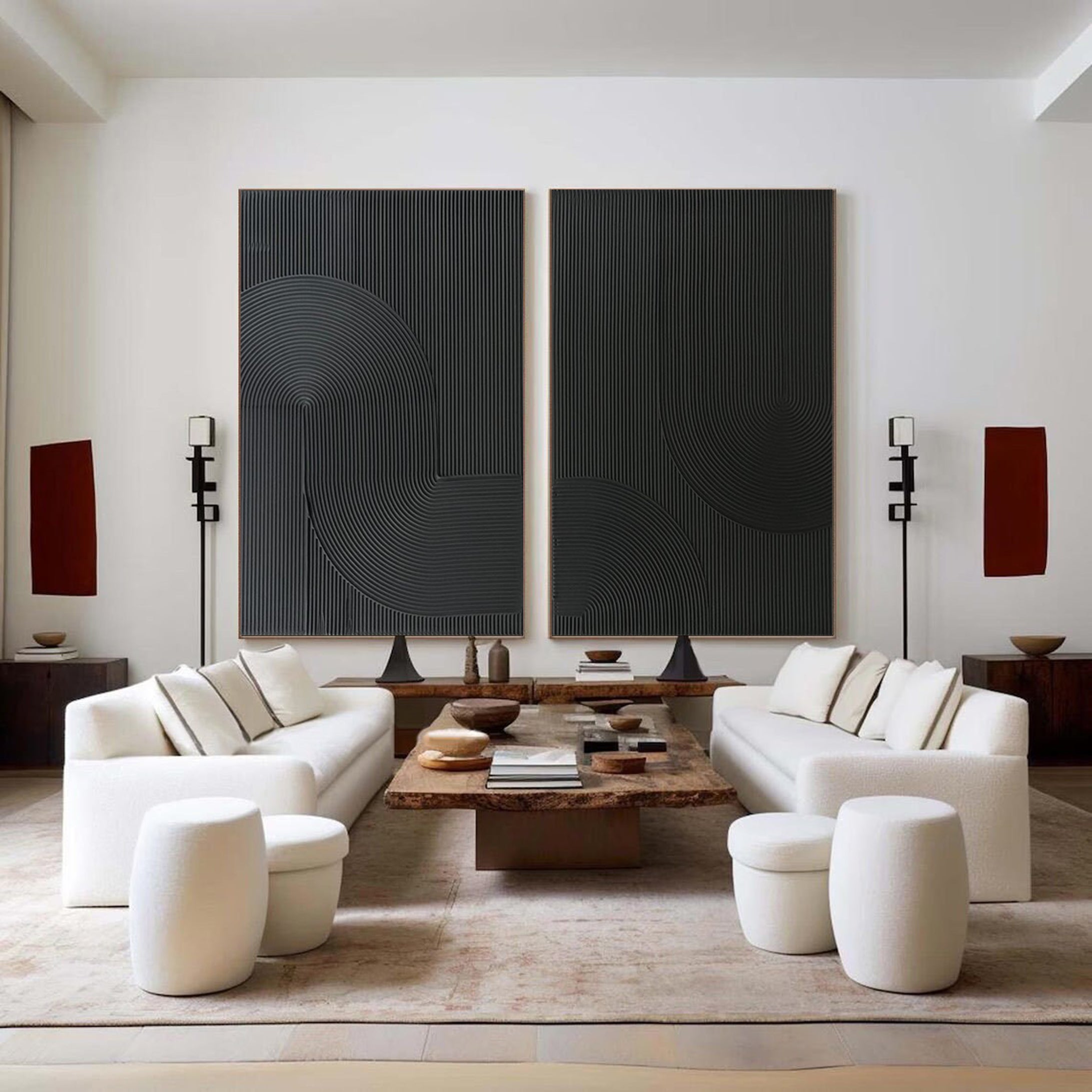 Modern Minimalist Art Set Of 2 #MMAS 046
