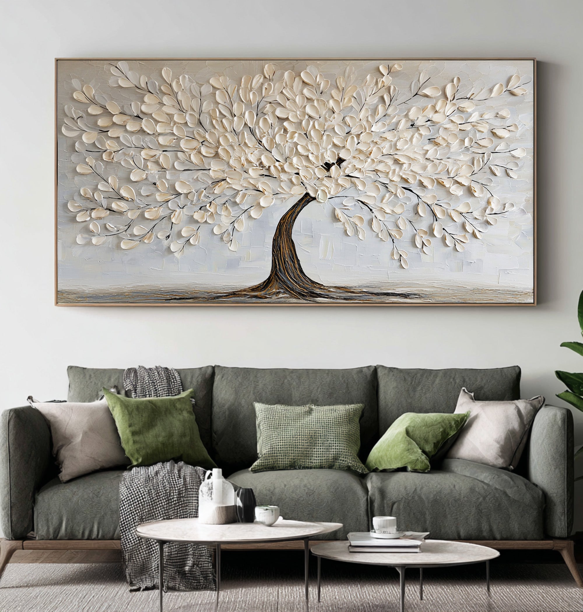 Textured Large Tree Canvas | KeiraArt #CZ 015