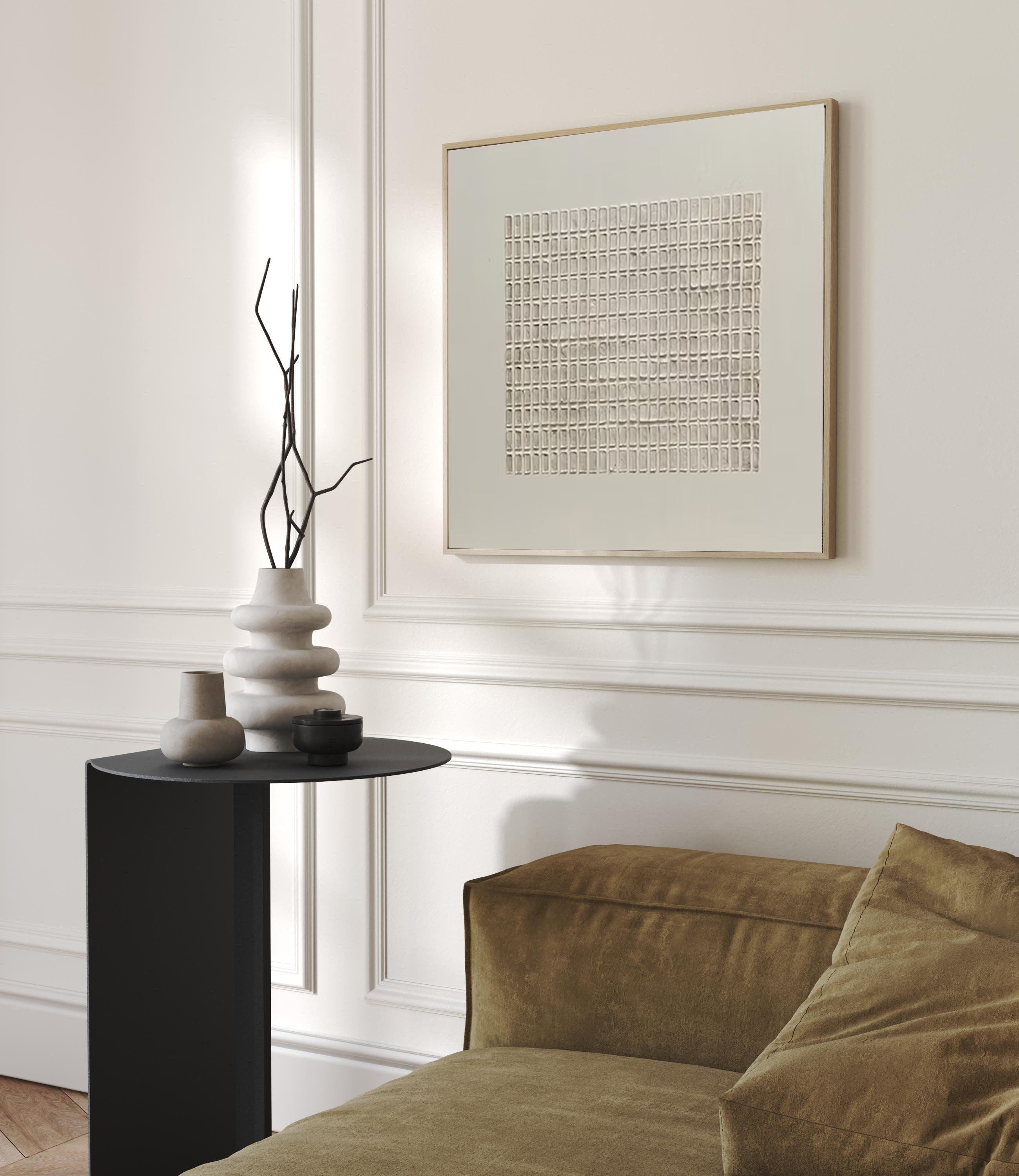 Modern Minimalist Geometric Zen Grid Wall Art #MMA 174