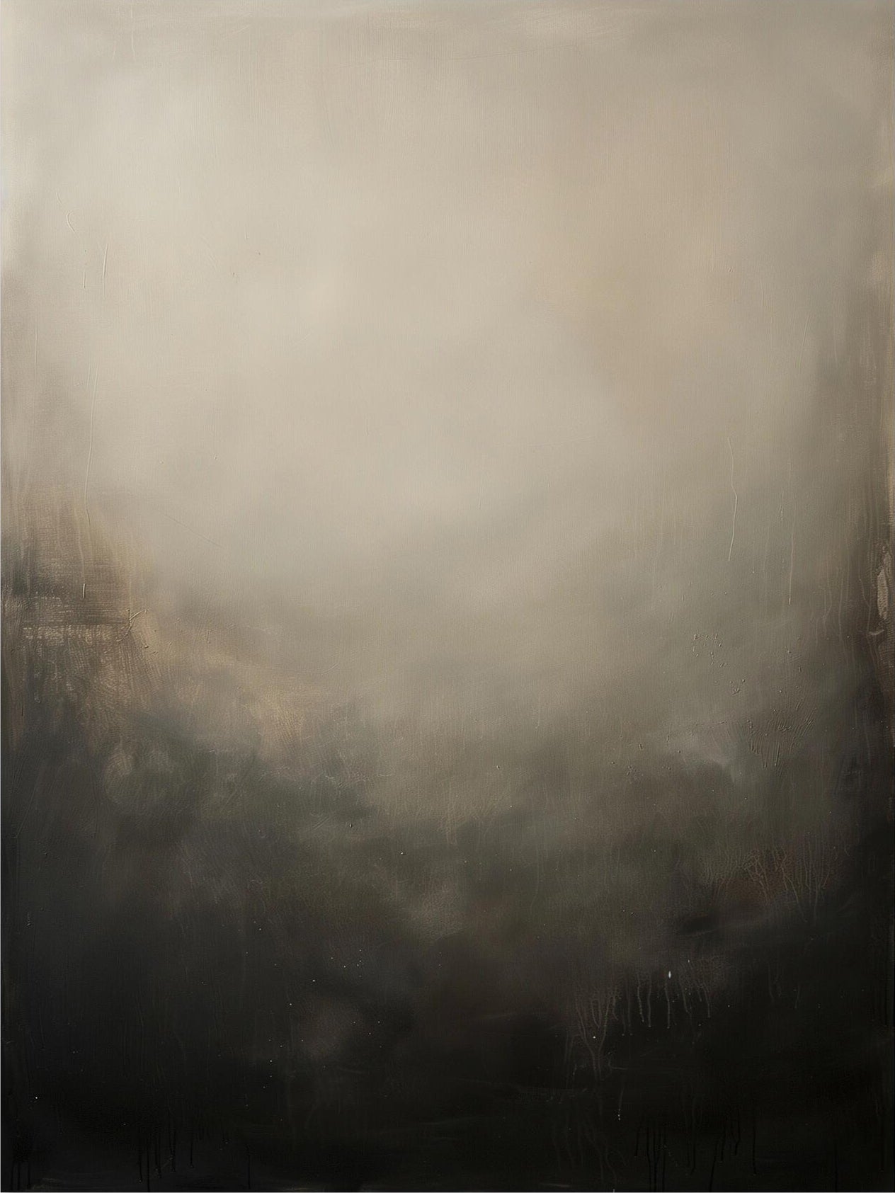 Large Black & White Abstract Painting | KeiraArt #AG 125