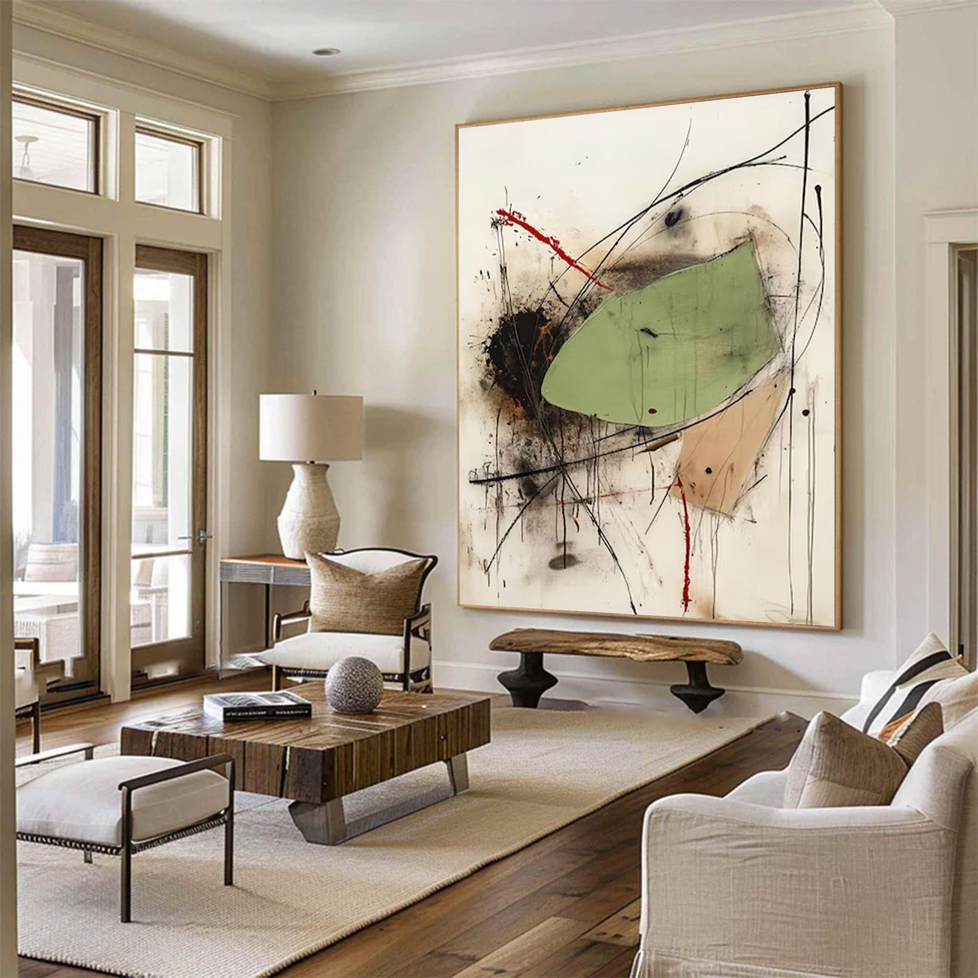 Large Expressionist Abstract Art | KeiraArt #AG 127