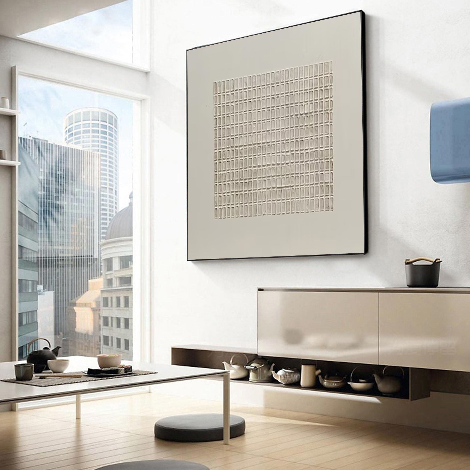 Modern Minimalist Geometric Zen Grid Wall Art #MMA 174