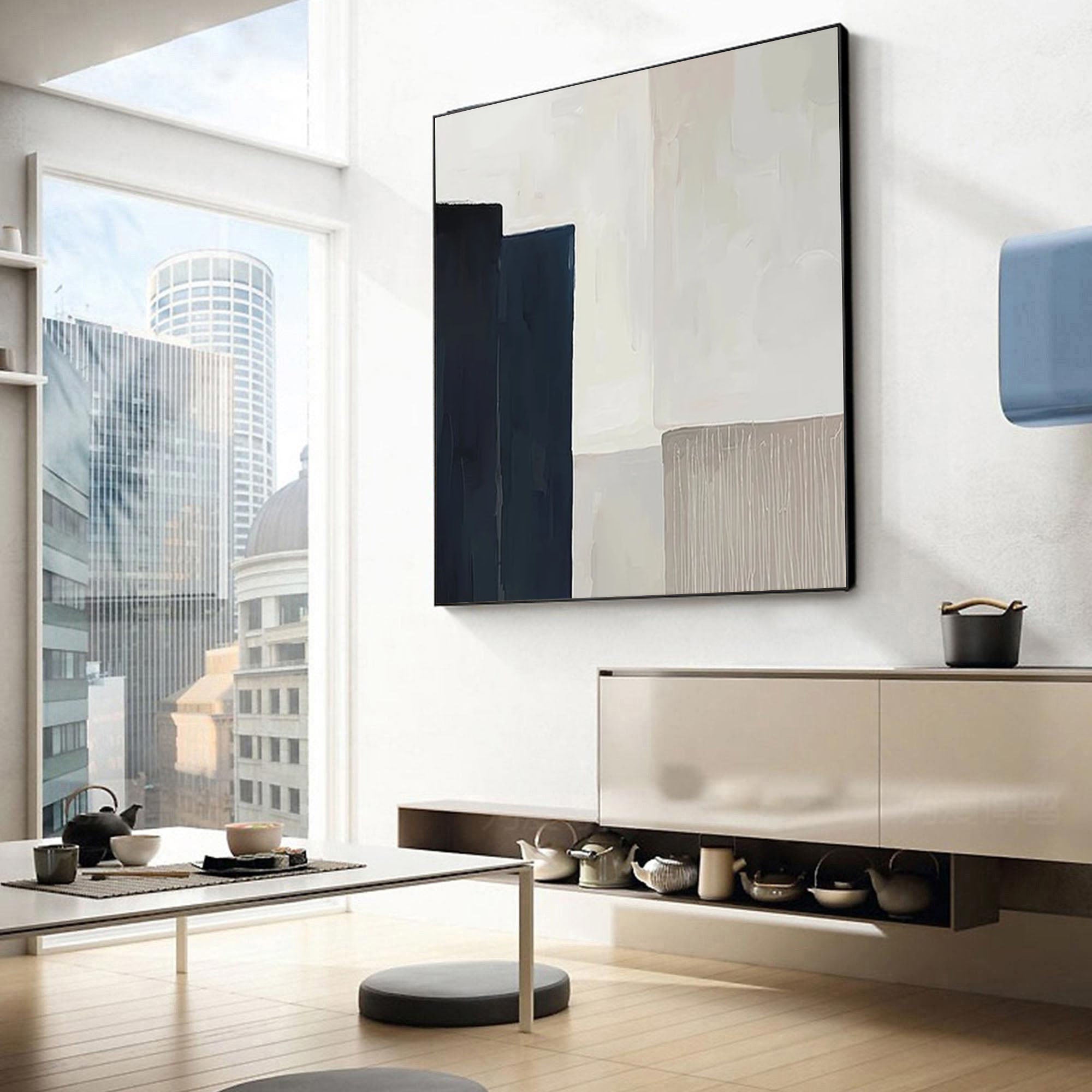 Large Minimalist Painting Geometric Art for Modern Spaces #AP 039