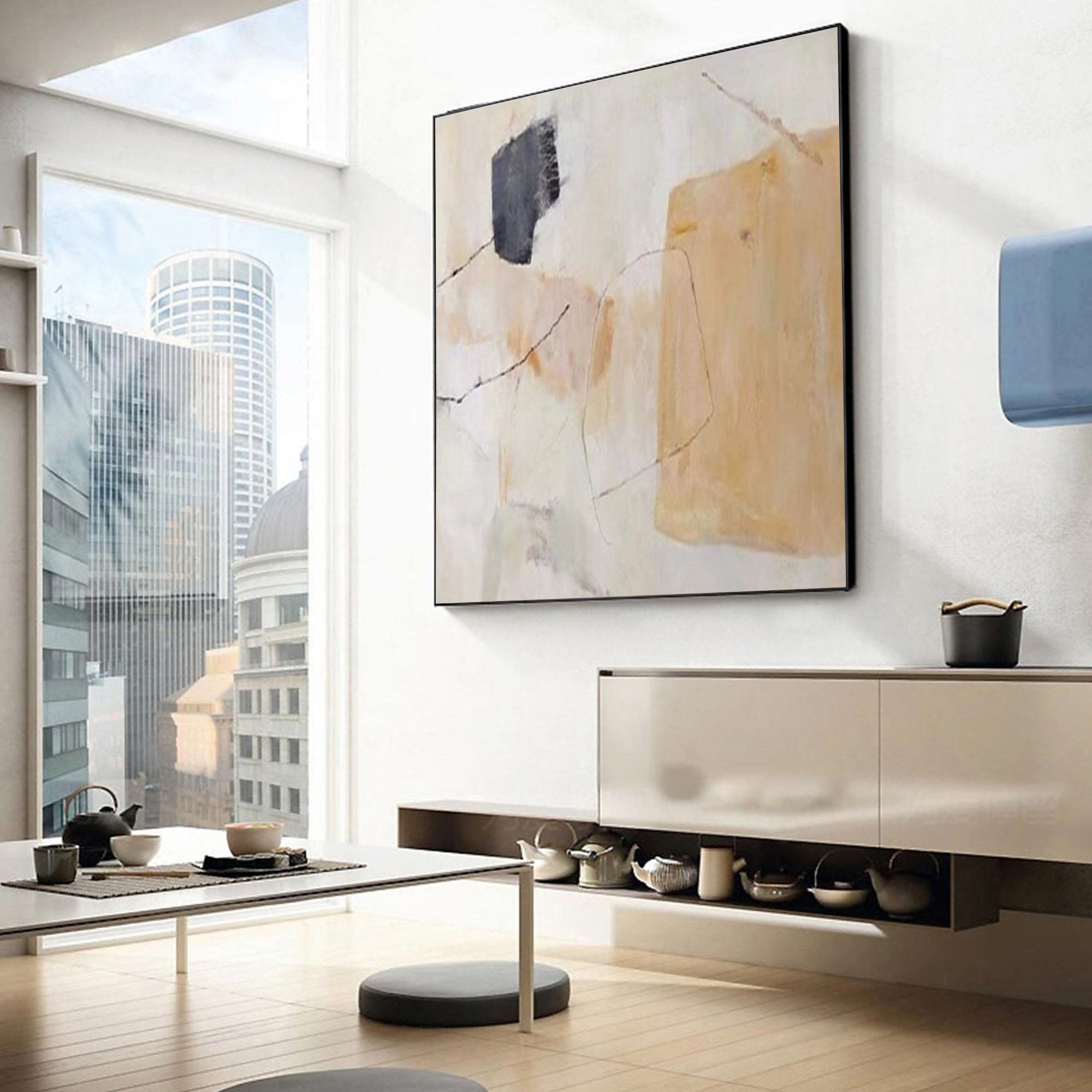Contemporary Calm Abstract Art for Minimalist Spaces #MMA 175