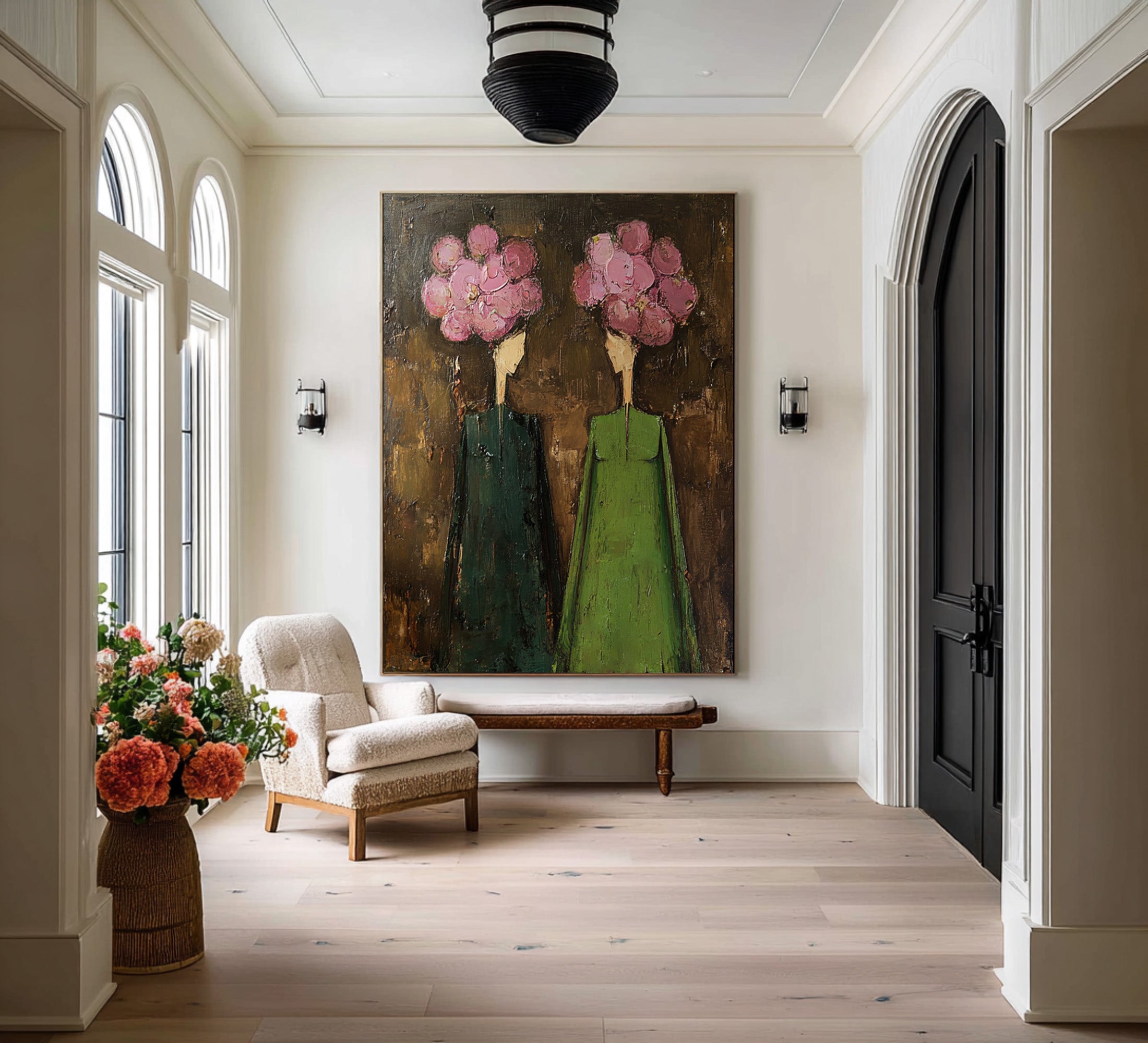 Abstract Figurative Oil Painting on Canvas #CZ 041