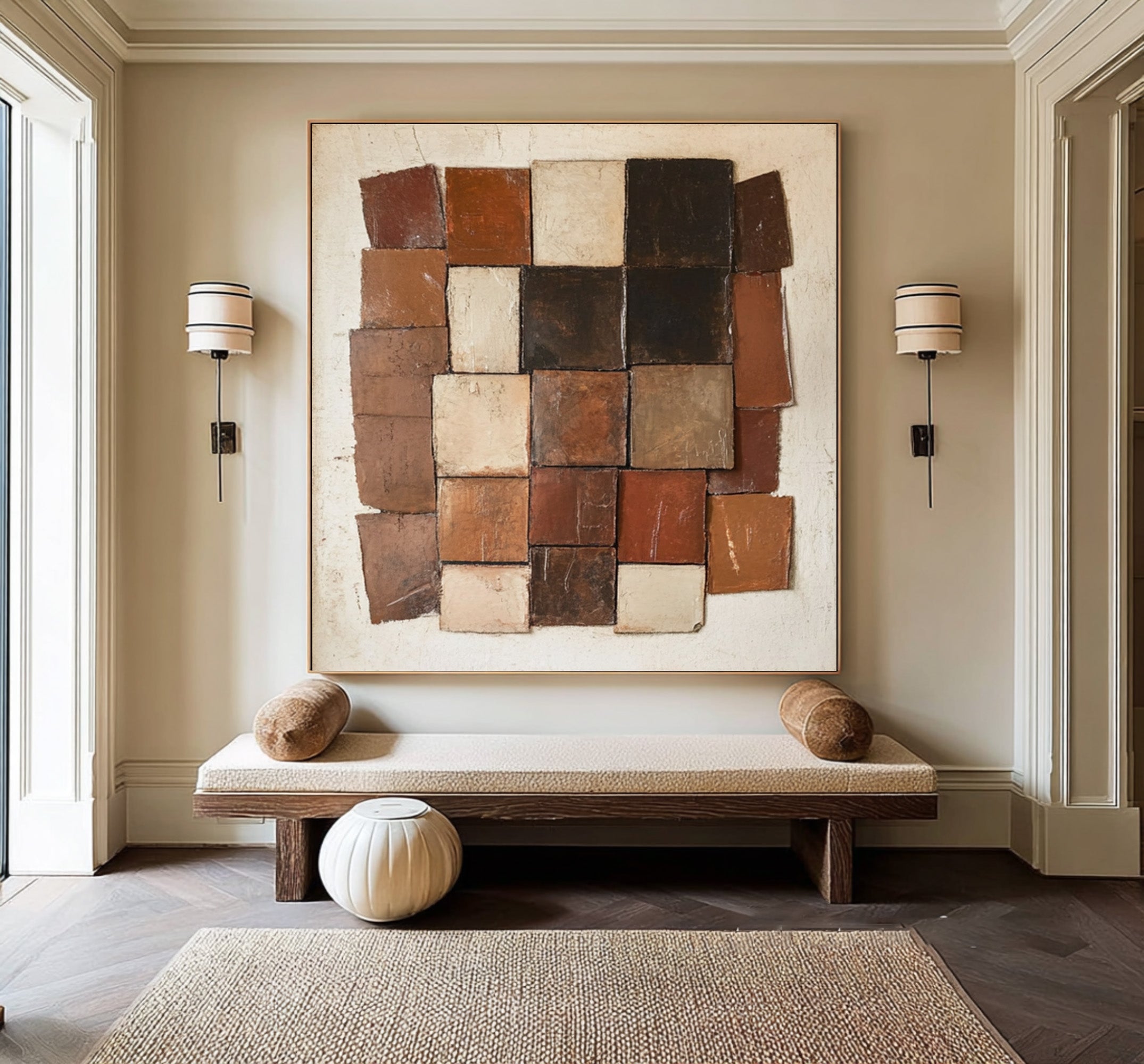 Large Rustic Geometric Art | KeiraArt #CZ 006