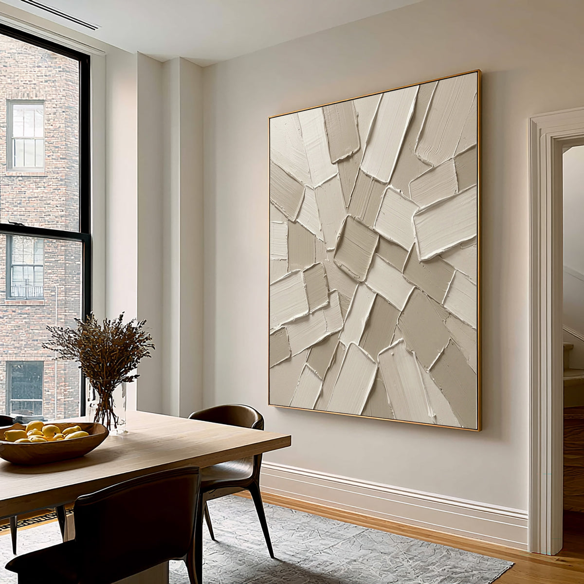 The Quiet Energy Of Form Large Textured Abstract Wall Art Neutral Sculptural Contemporary Relief Painting
