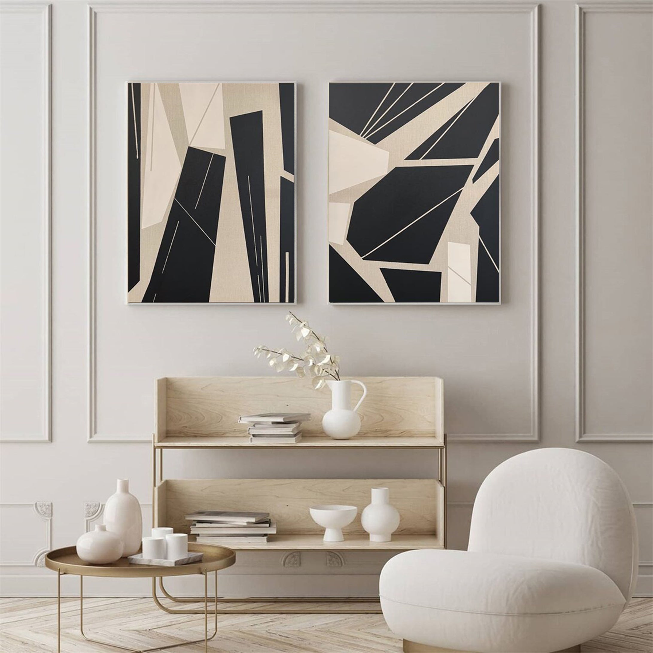 Modern Minimalist Art Set Of 2 #MMAS 047