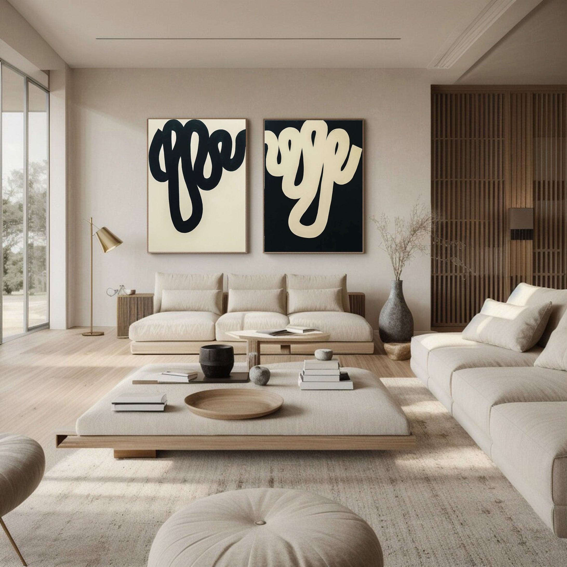 Modern Minimalist Art Set Of 2 #MMAS 034