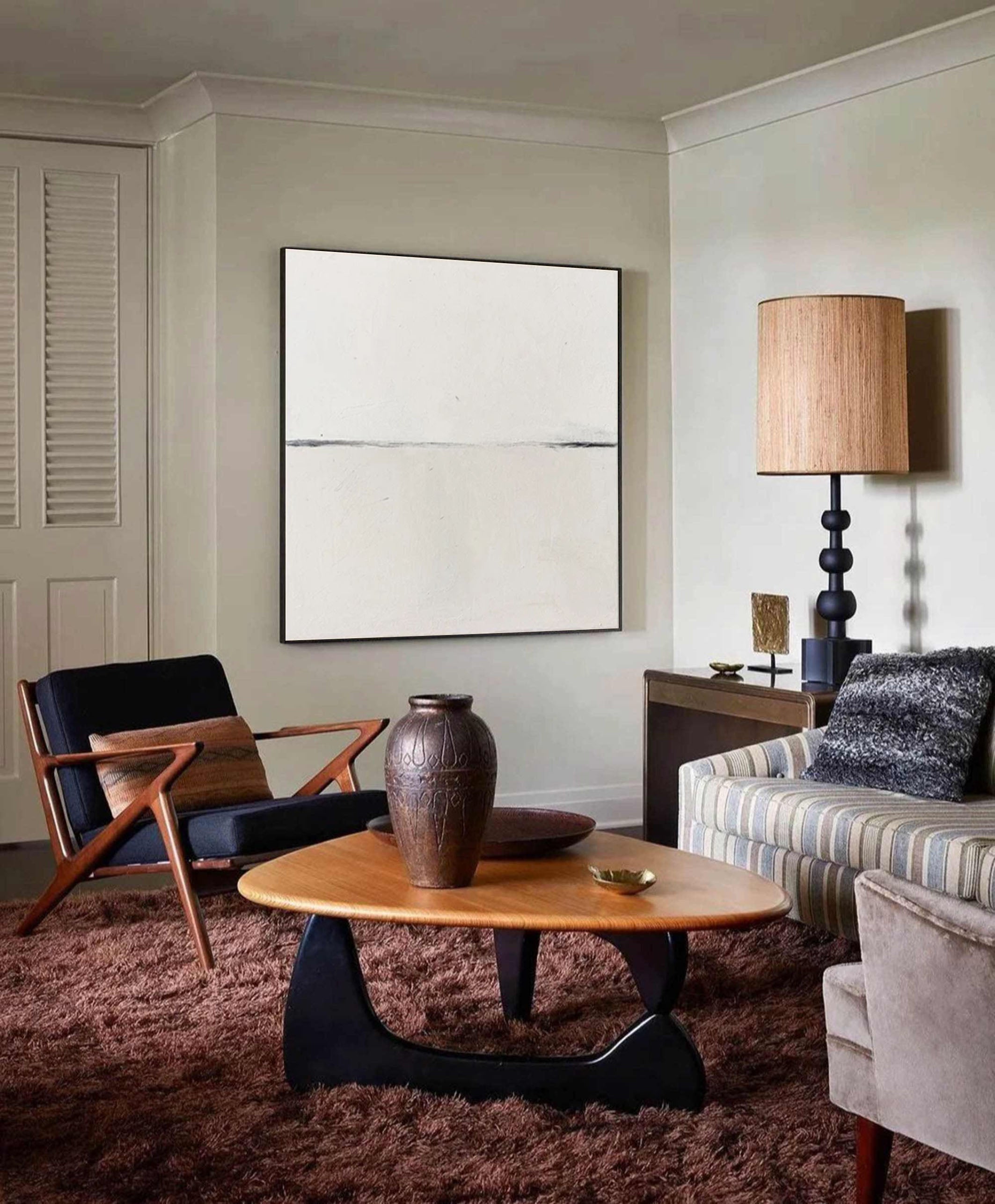 Abstract Wall Art Painting in Neutral Tones #AP 072