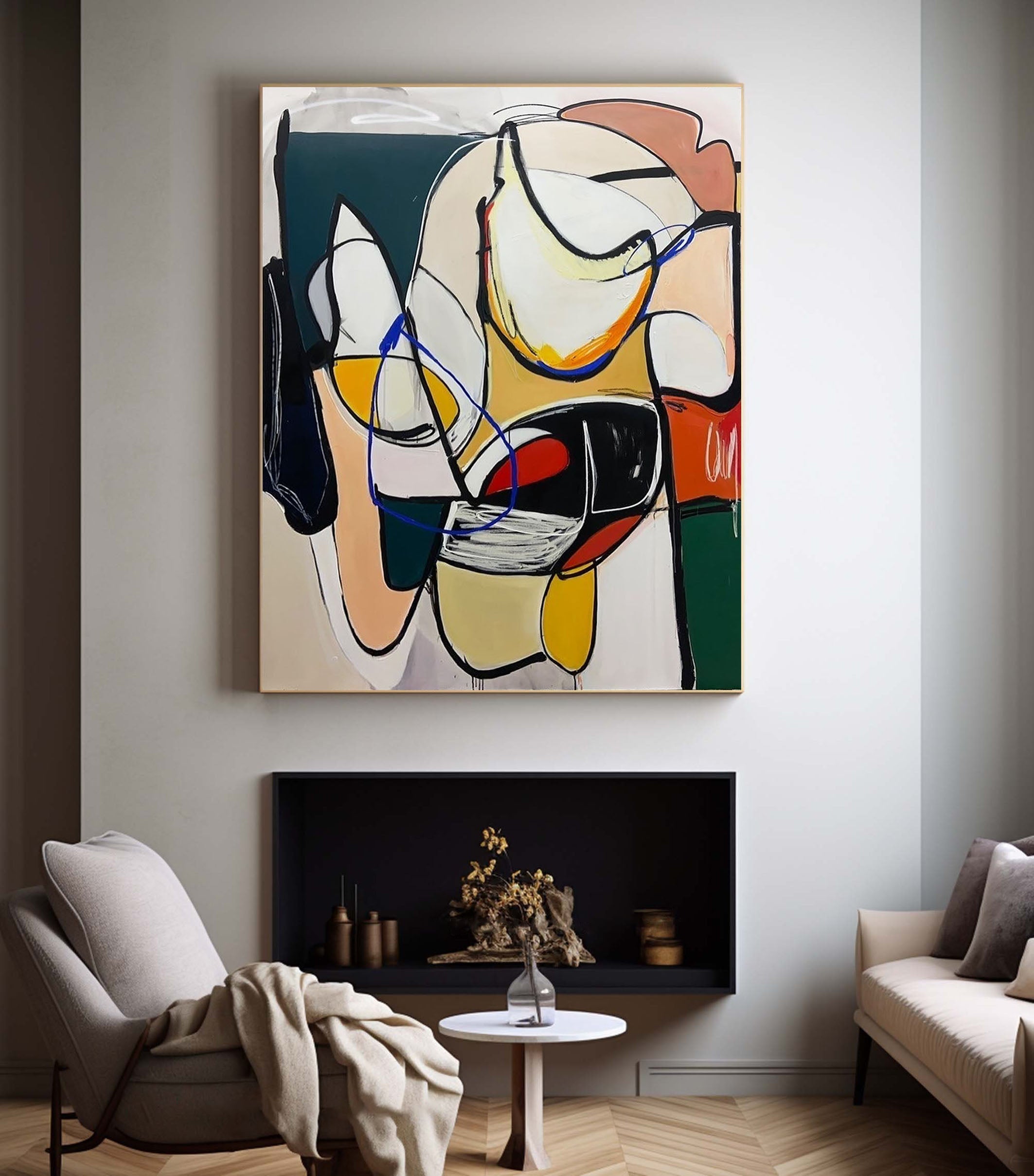 Mid Century Painting #MCP 009