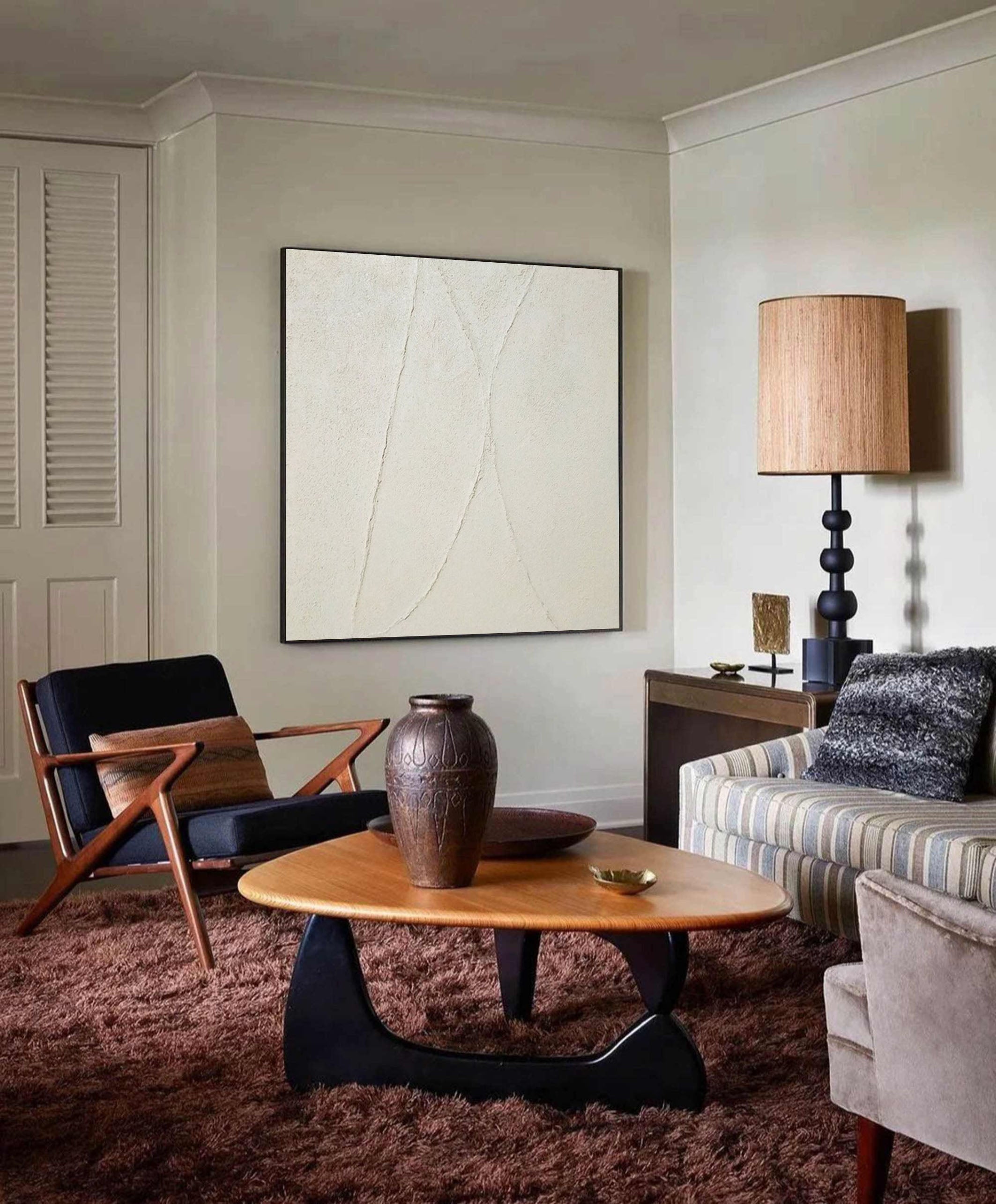 Abstract Wall Art Painting in Neutral Tones #AP 070
