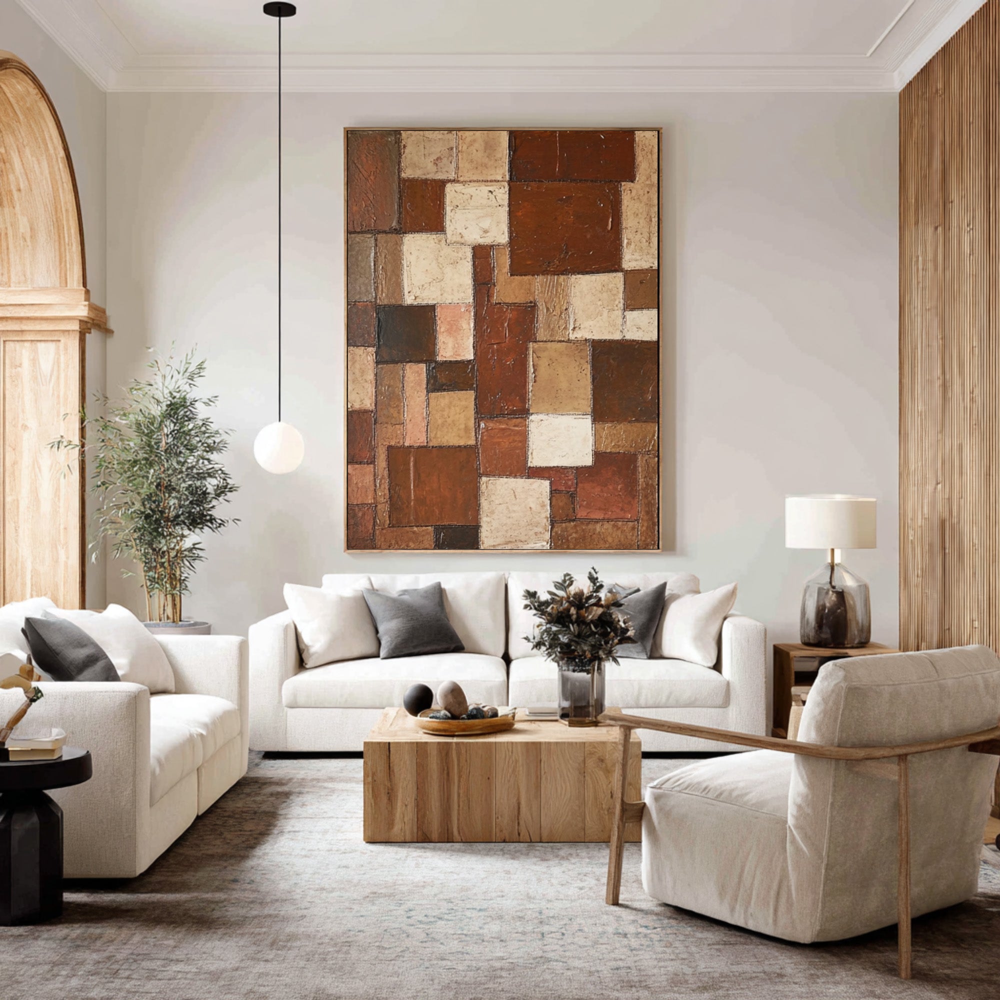 Large Abstract Pastel Strokes Painting | KeiraArt #CZ 003