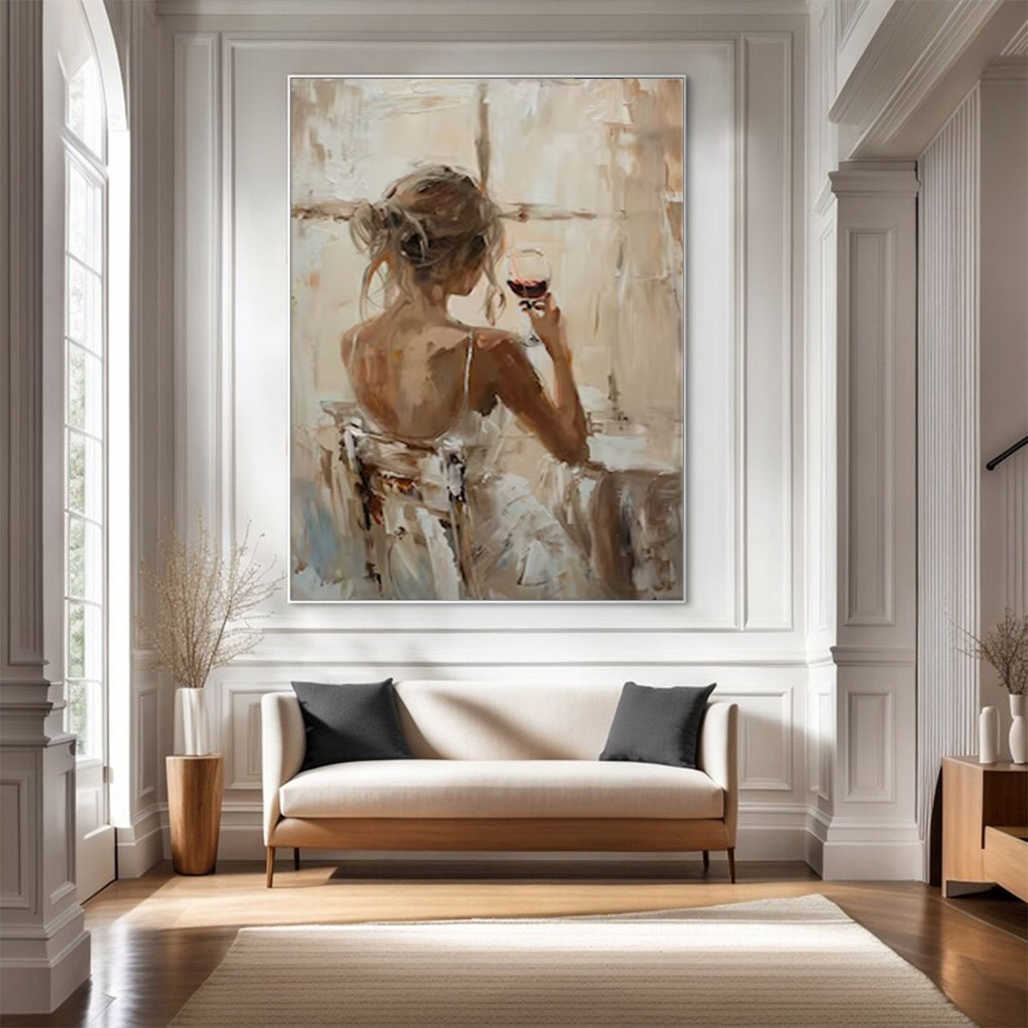 Large Textured Figurative Art | KeiraArt #AG 134