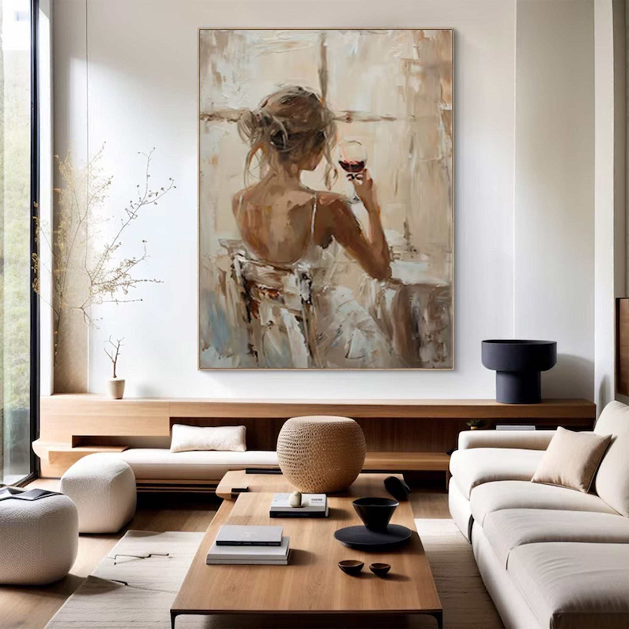 Large Textured Figurative Art | KeiraArt #AG 134