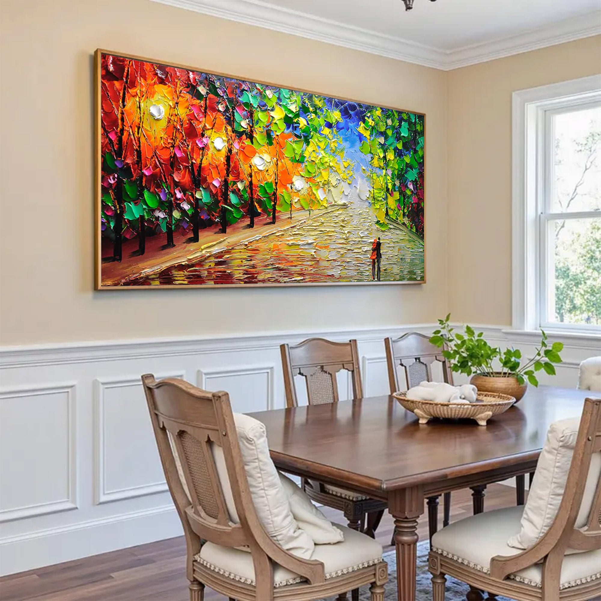 Large Textured Forest Painting | KeiraArt #AG 153
