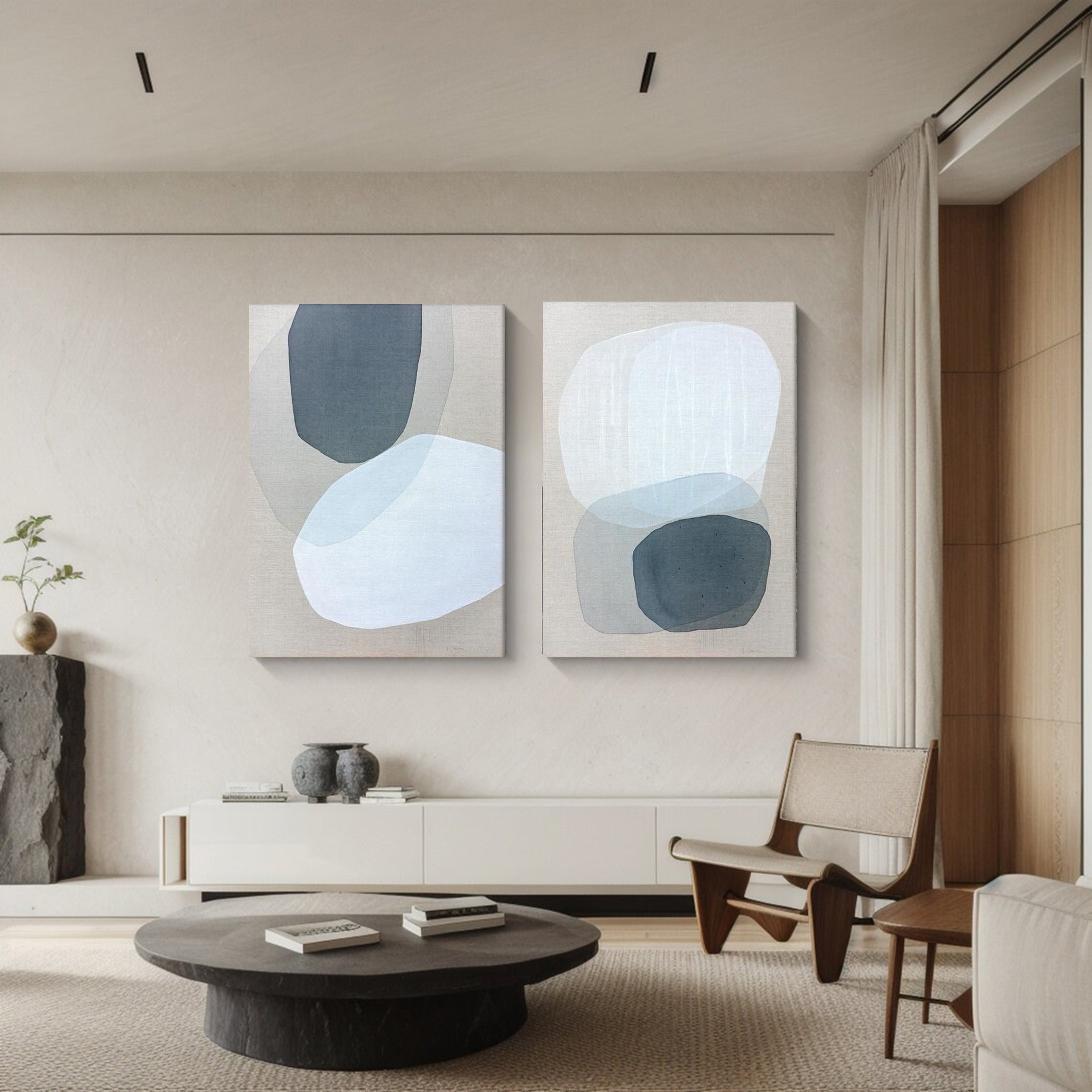 Modern Minimalist Art Set Of 2 #MMAS 038