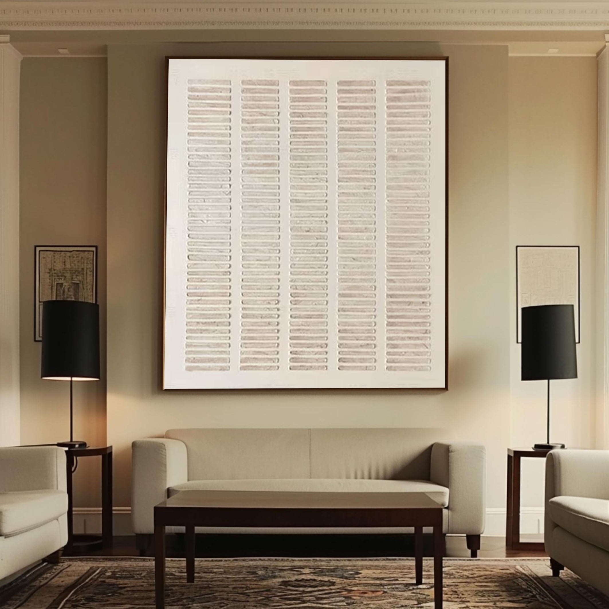 Modern Minimalist Geometric Zen Grid Wabi Sabi Wall Art #MMA 181
