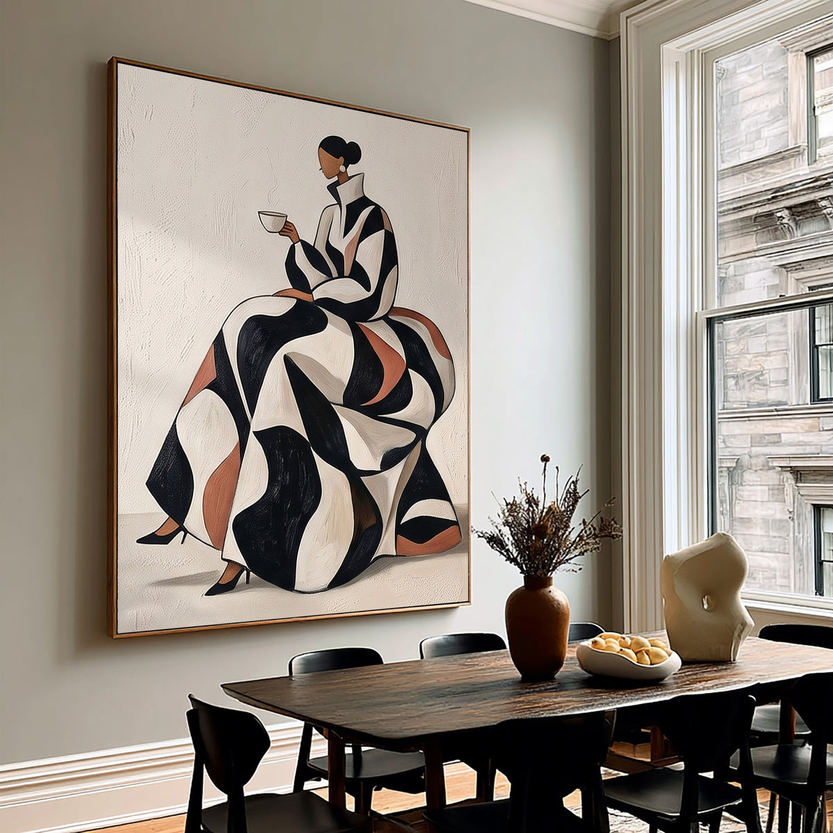 Abstract Woman Painting Modern Figurative Wall Art