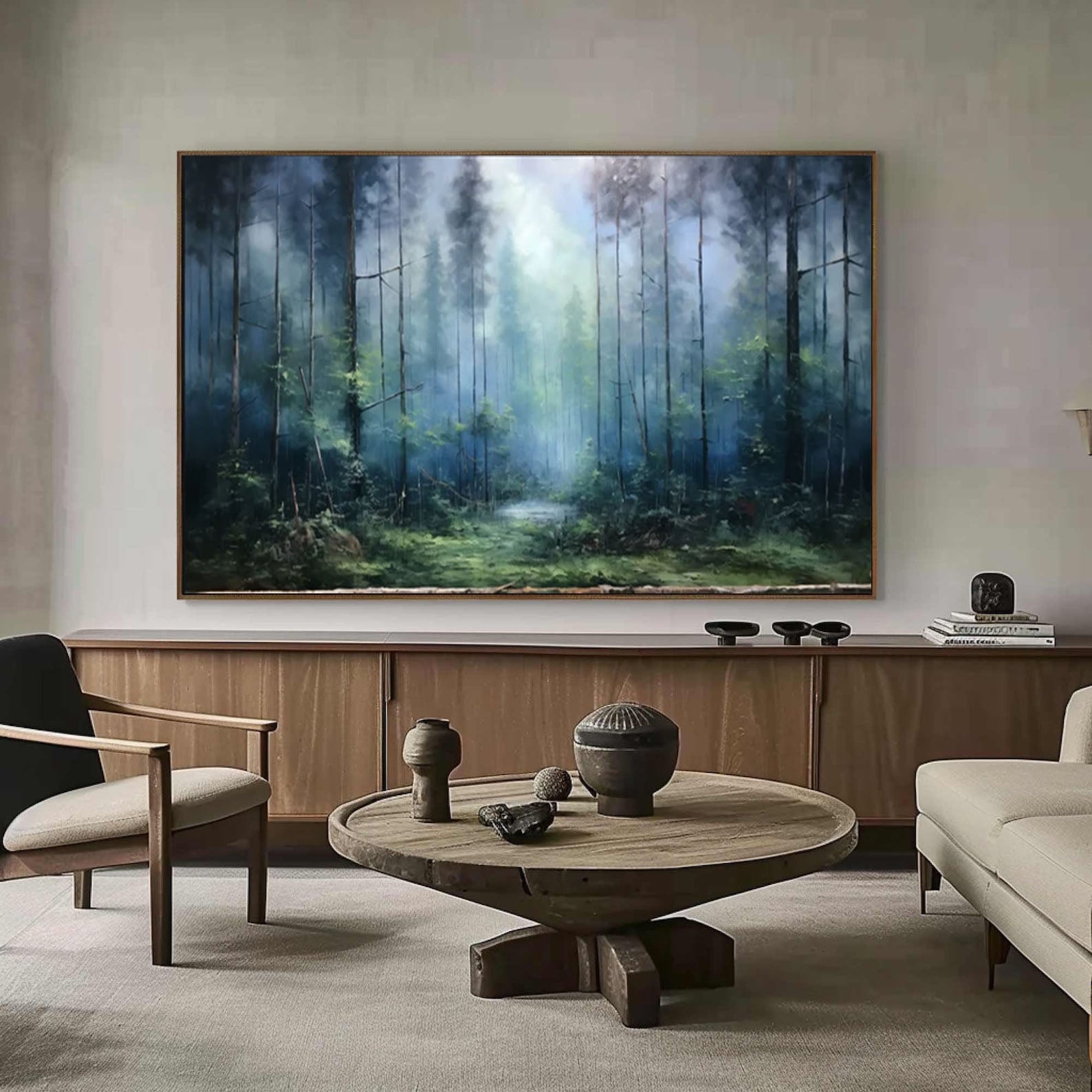 Enchanted Forest Mystical Landscape Canvas Art #FT 054