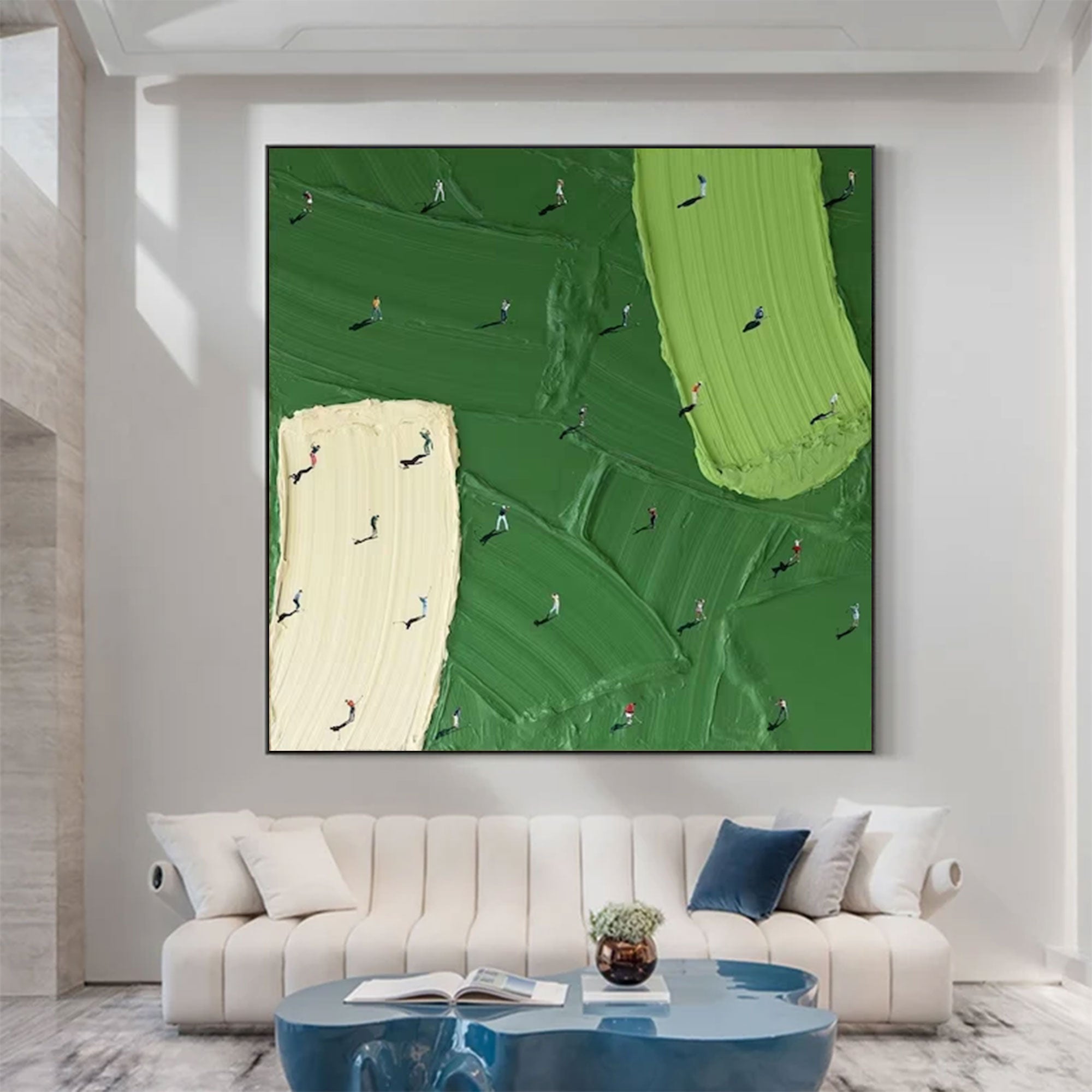 Large Abstract Field Painting | KeiraArt #AG 162