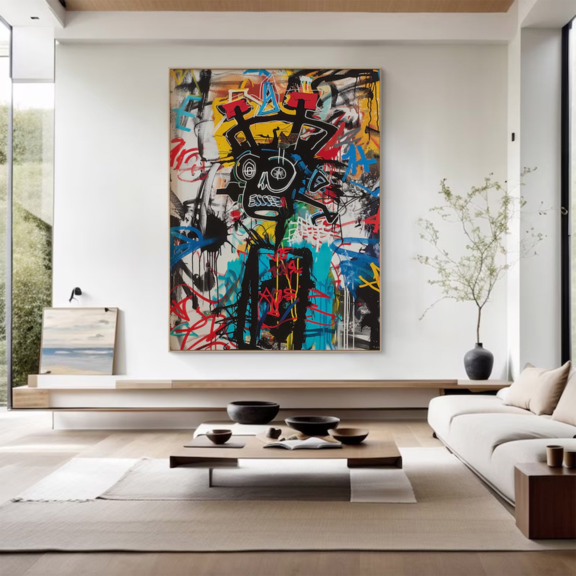 Large Graffiti Abstract Canvas | KeiraArt #AG 135