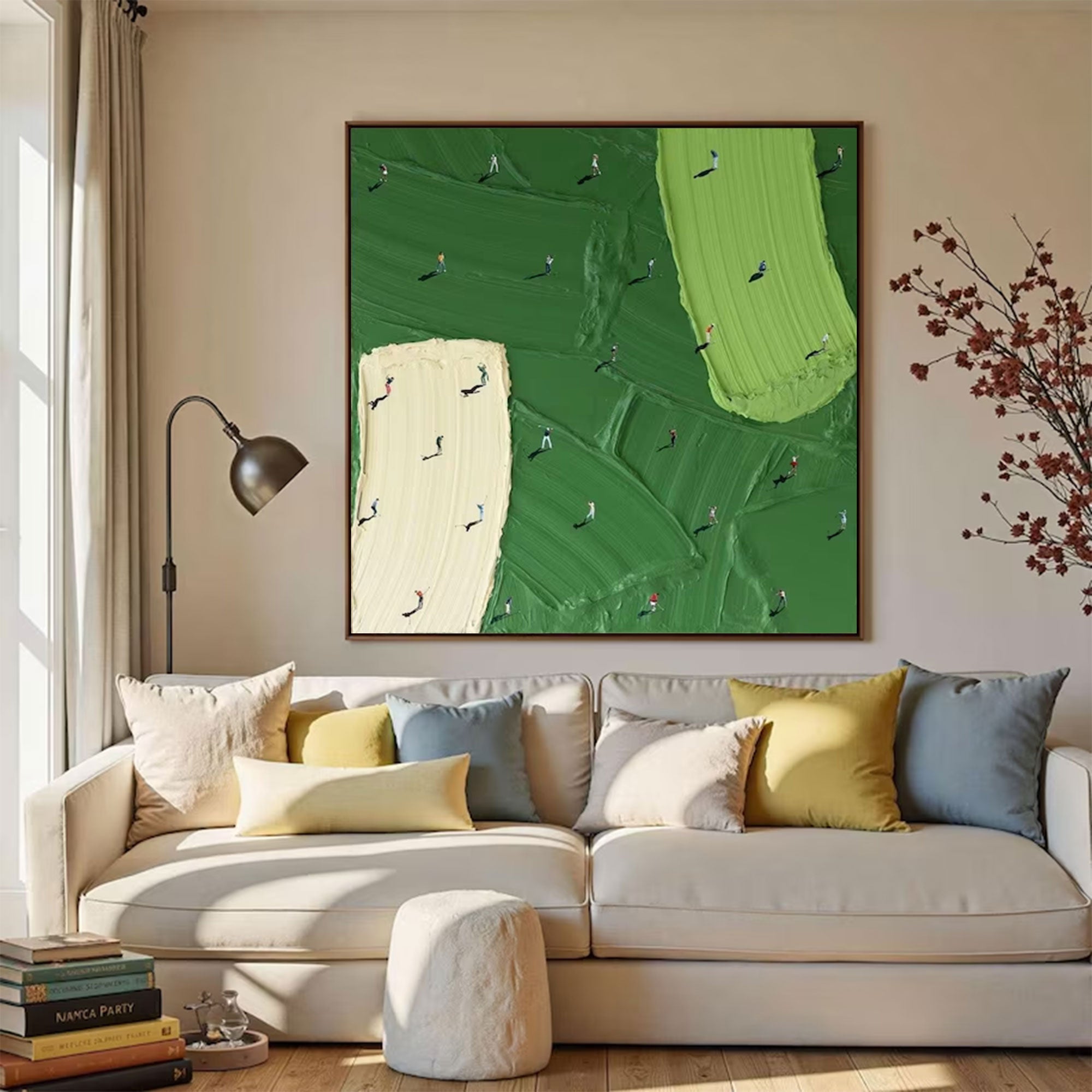 Large Abstract Field Painting | KeiraArt #AG 162