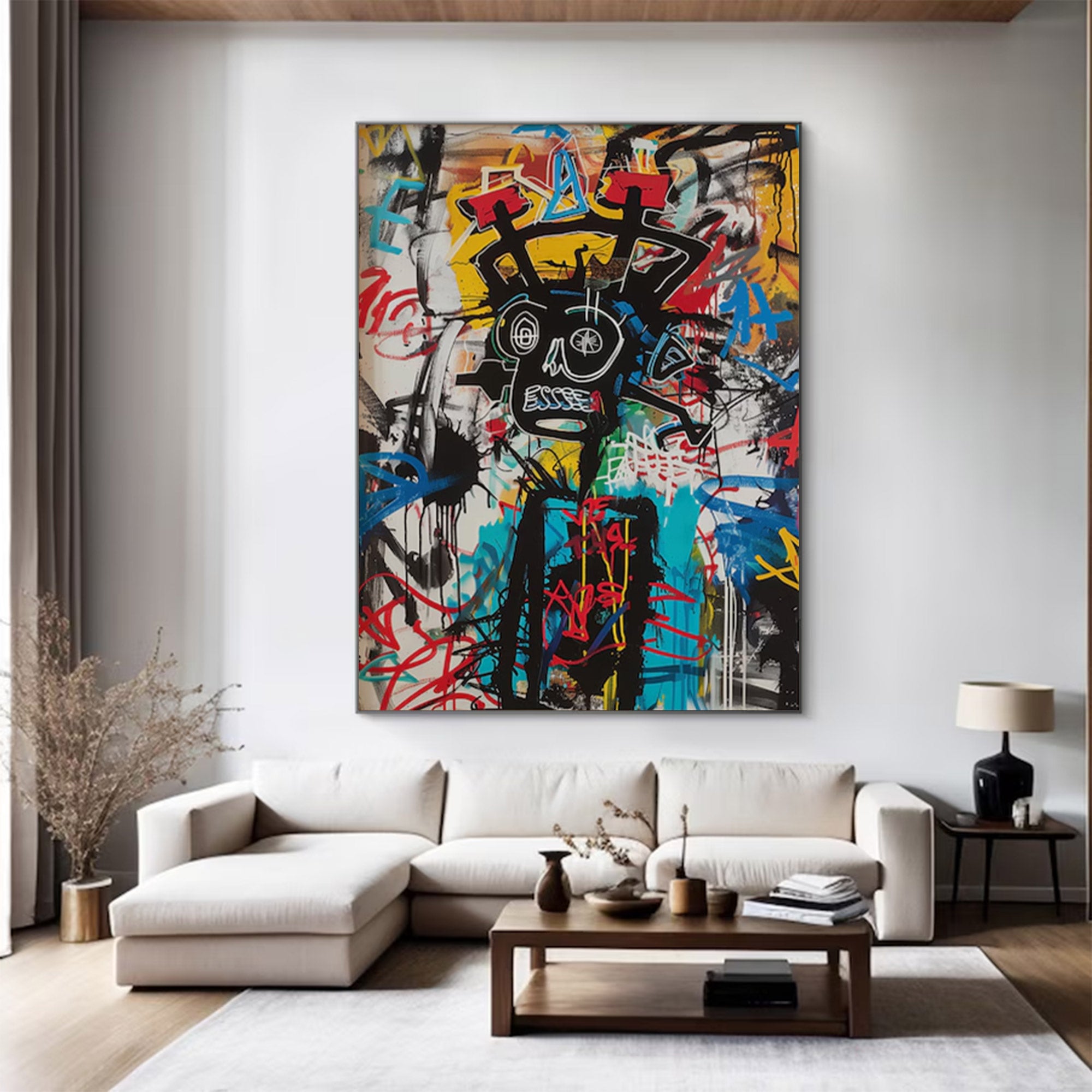 Large Graffiti Abstract Canvas | KeiraArt #AG 135