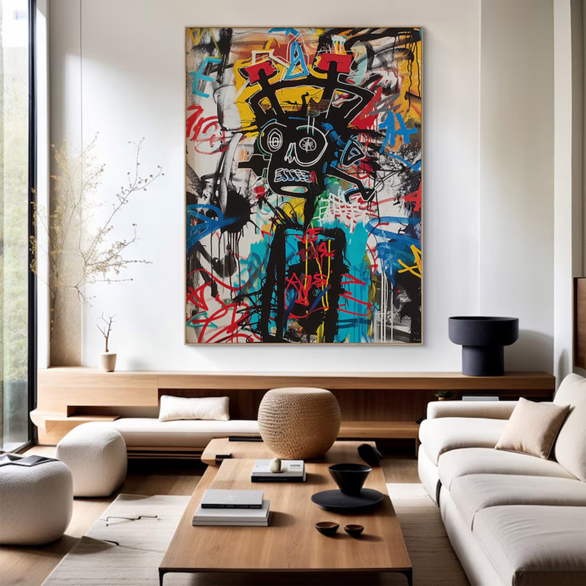 Large Graffiti Abstract Canvas | KeiraArt #AG 135