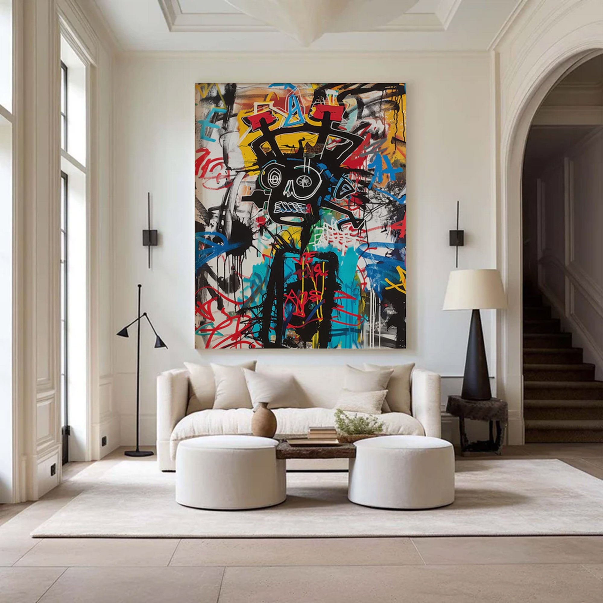 Large Graffiti Abstract Canvas | KeiraArt #AG 135