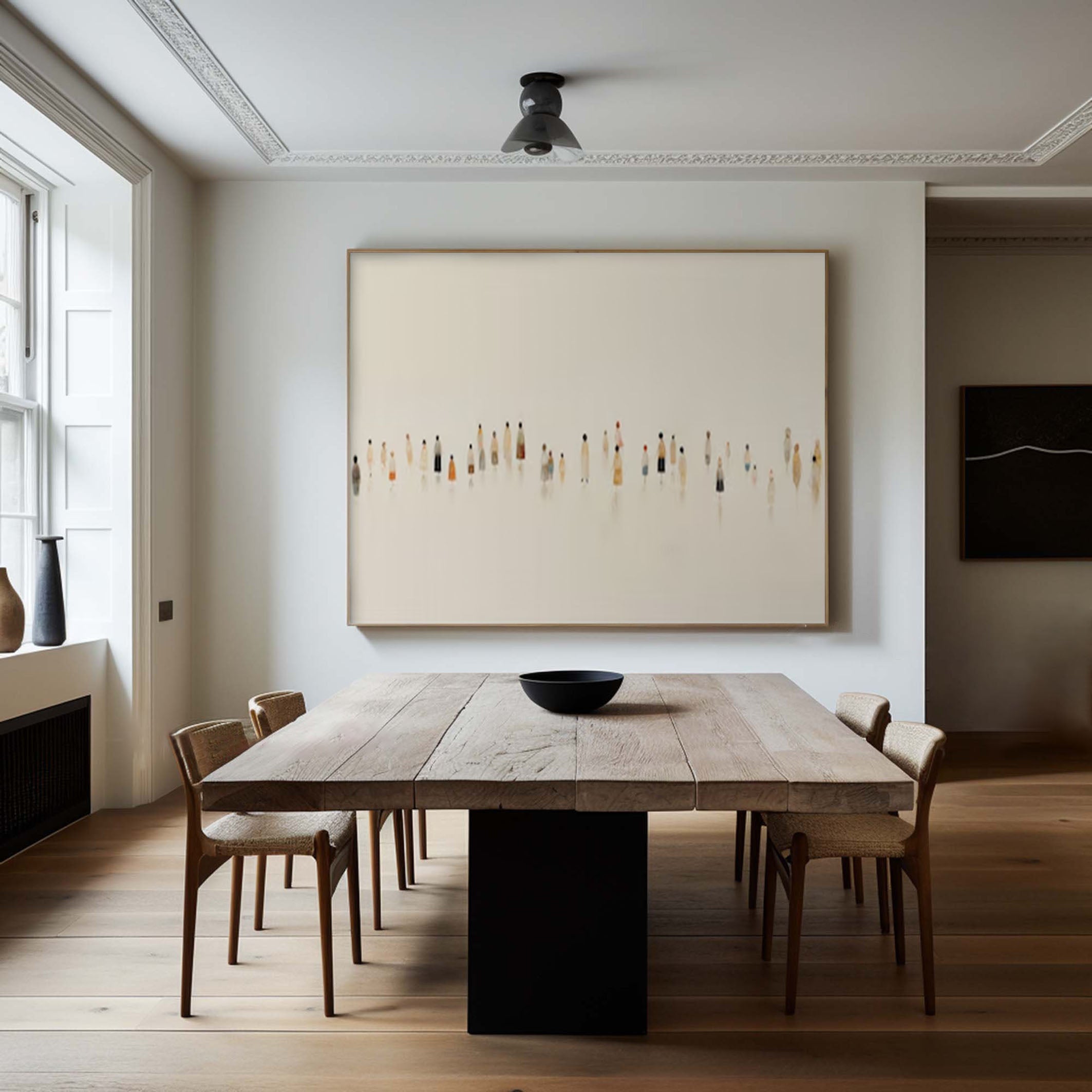 Contemporary Minimal Art Abstract Human Figures #APP 016