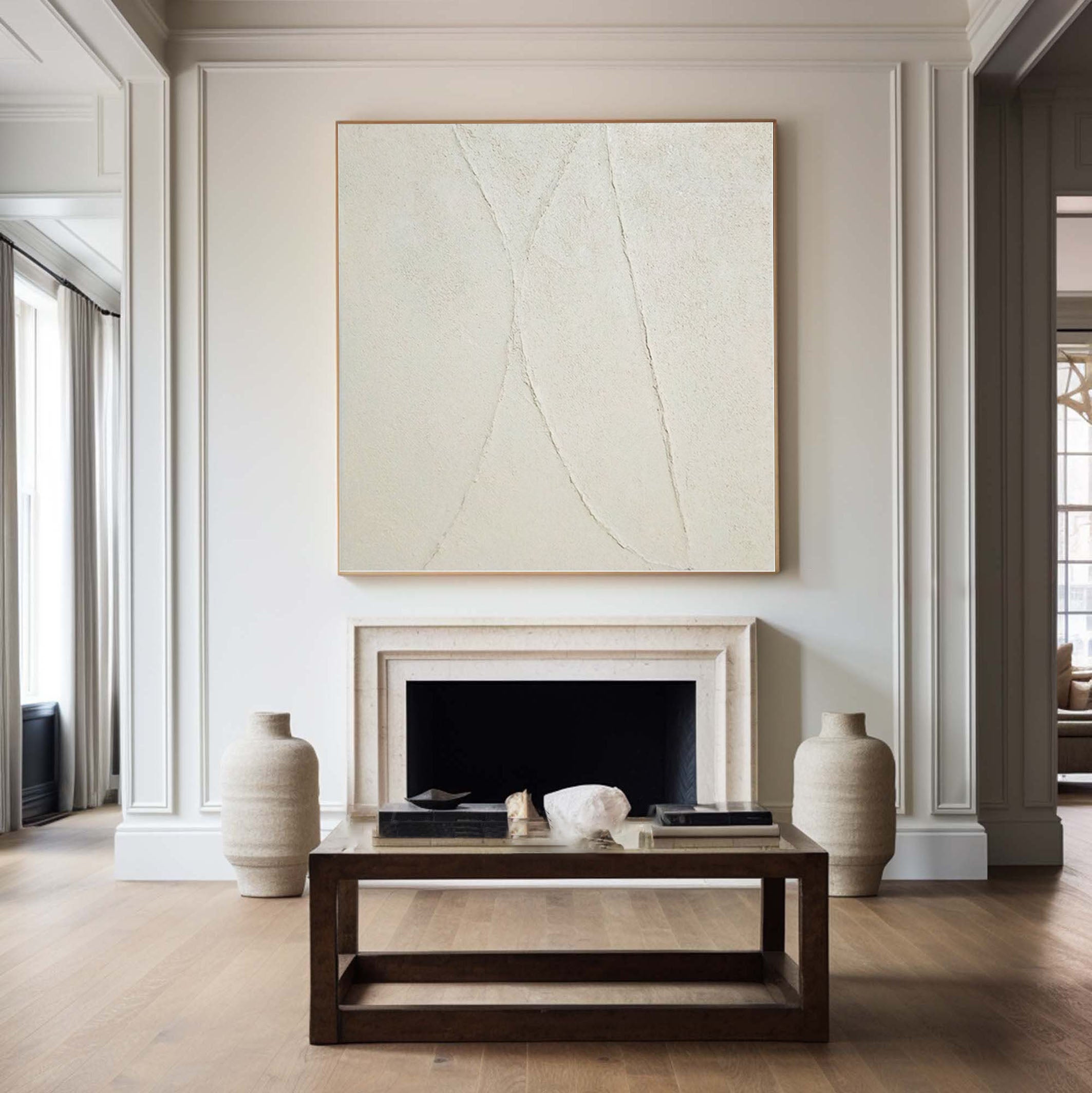 Abstract Wall Art Painting in Neutral Tones #AP 071