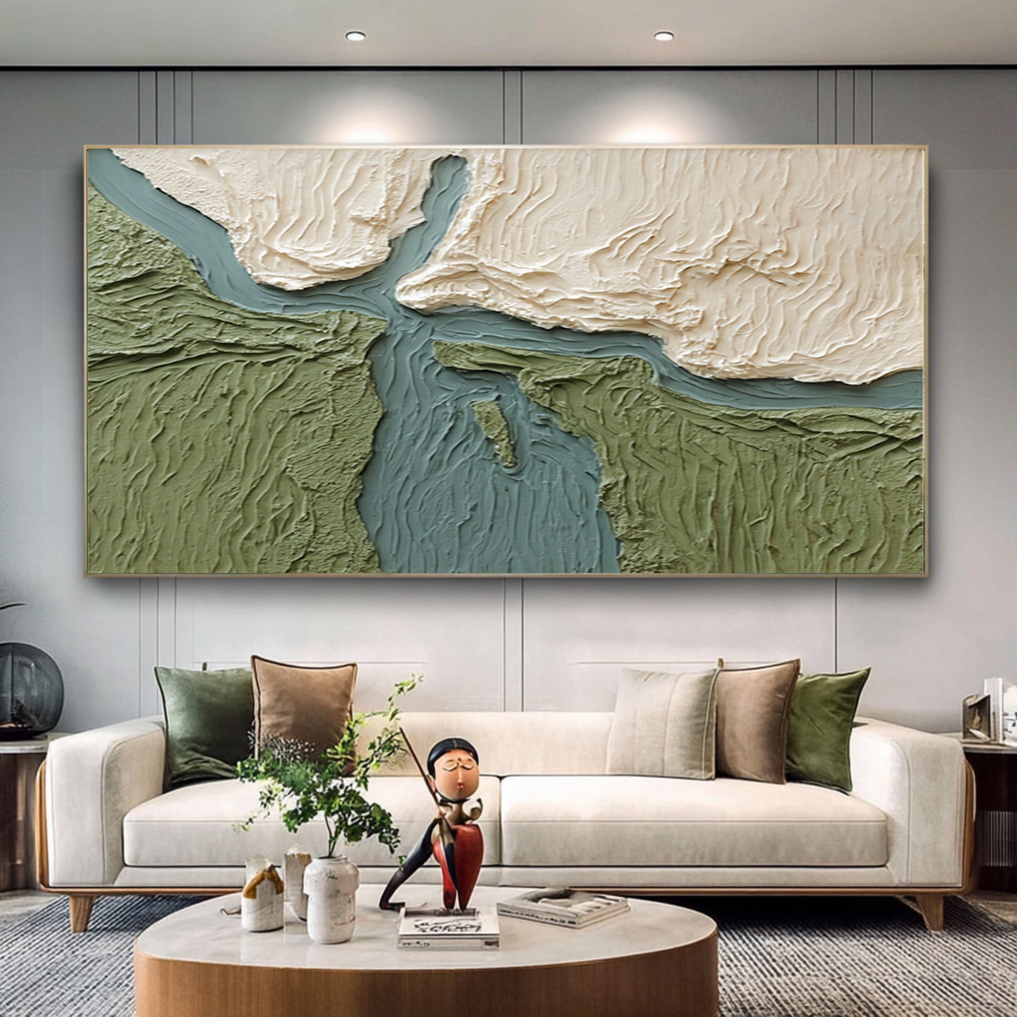 Horizontal Large Green Decor | KeiraArt #CZ 020