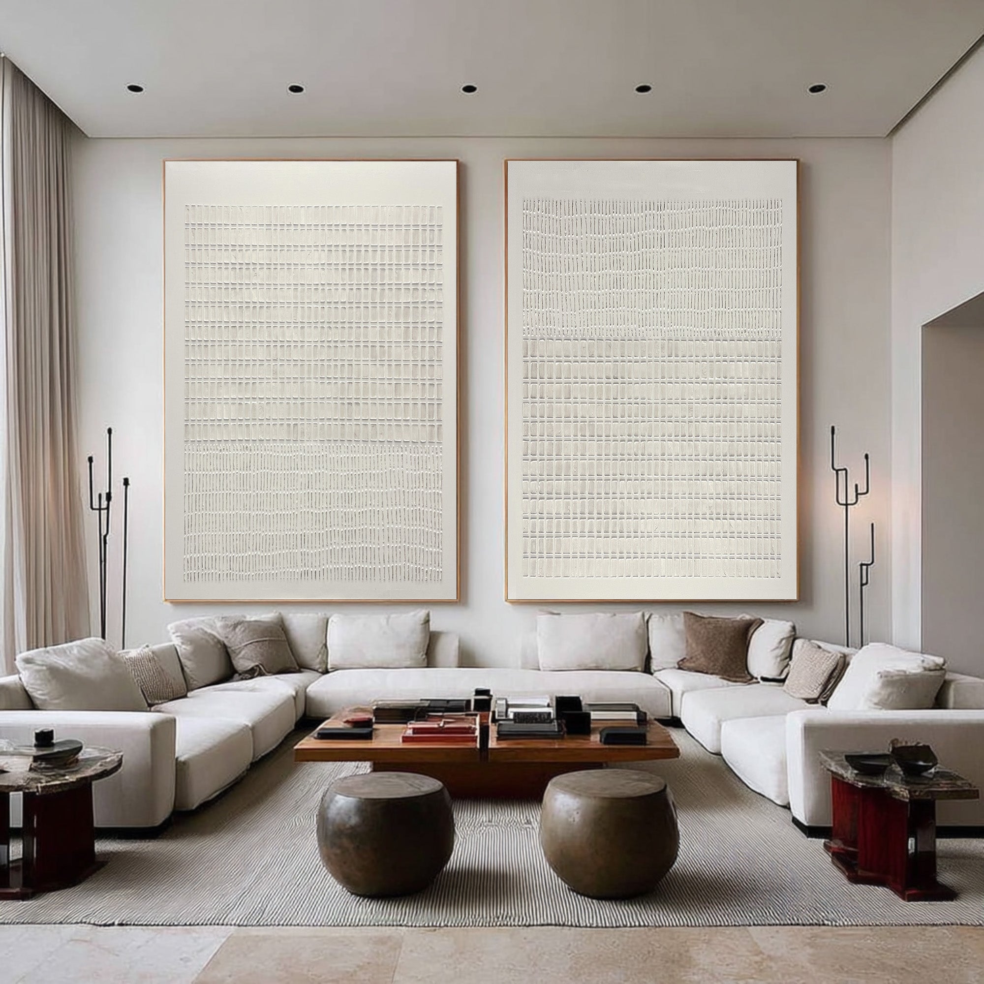 Minimalist Abstract Wall Art Set of 2 #CZ 036