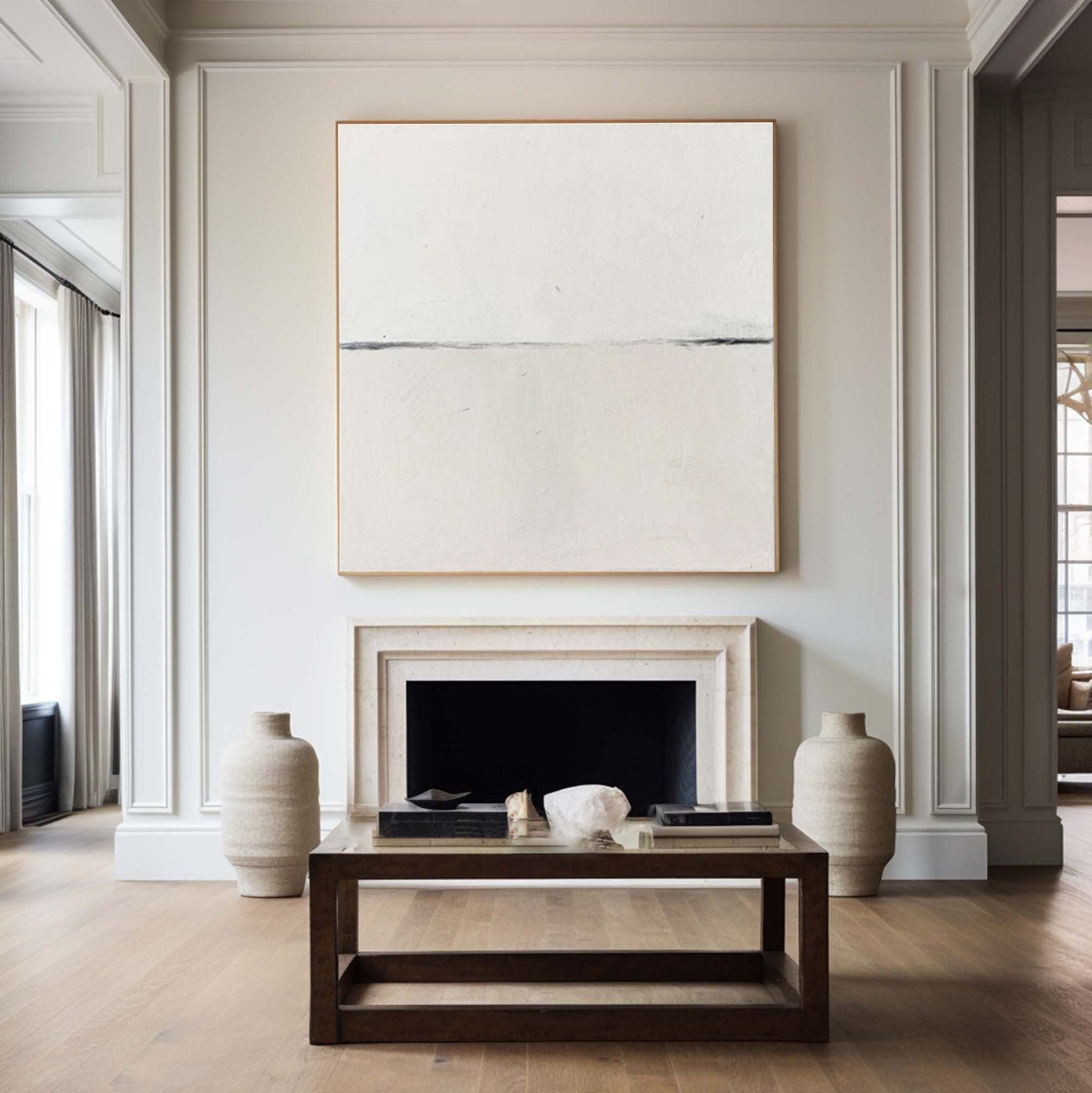 Abstract Wall Art Painting in Neutral Tones #AP 072