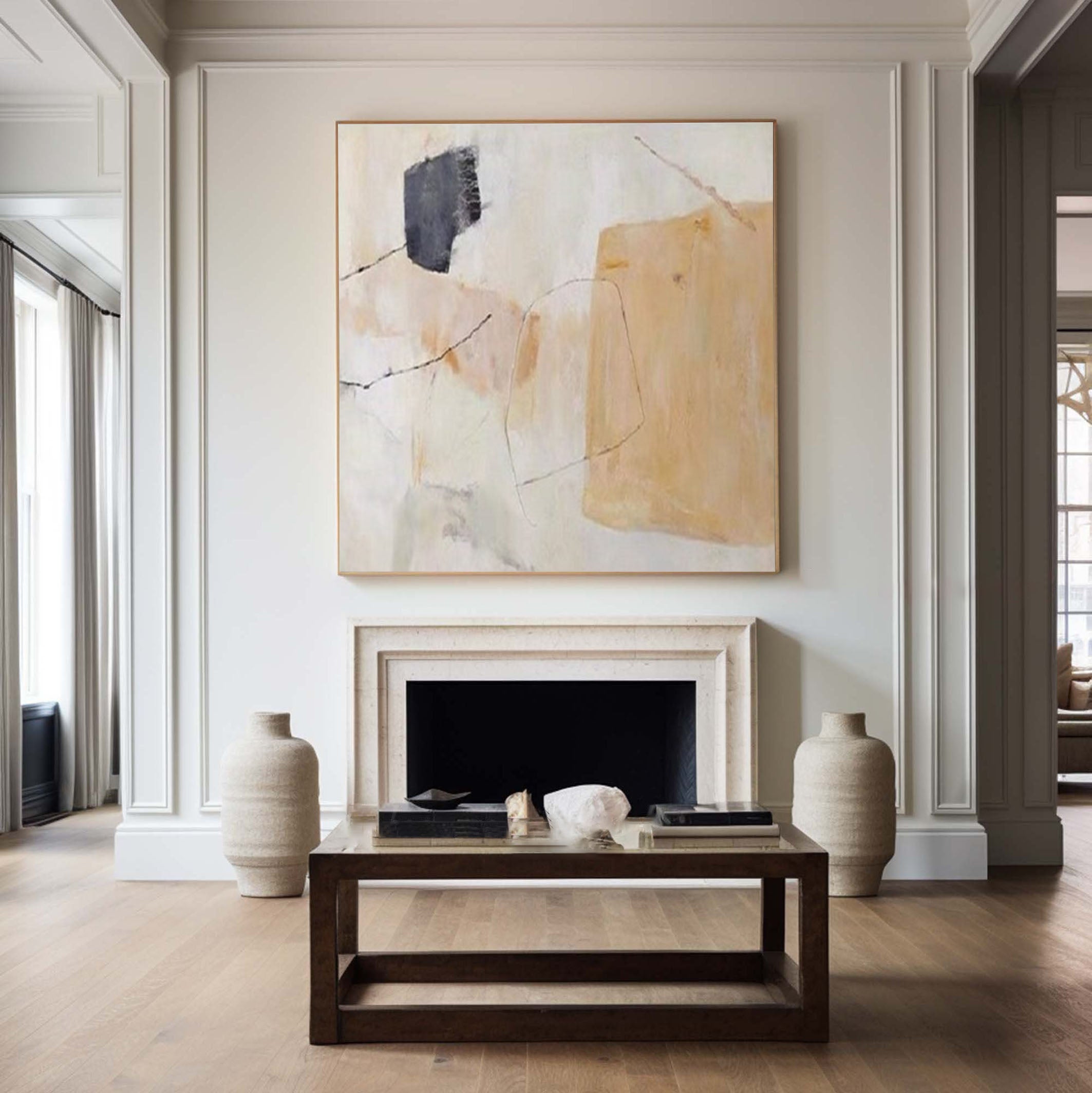 Contemporary Calm Abstract Art for Minimalist Spaces #MMA 175