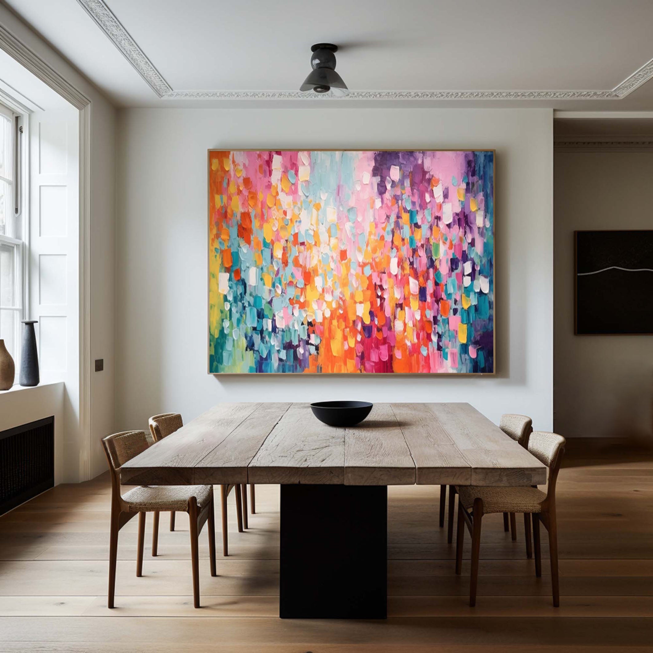 Cascade of Colors Large Modern Vibrant Abstract Artwork #MMA 172