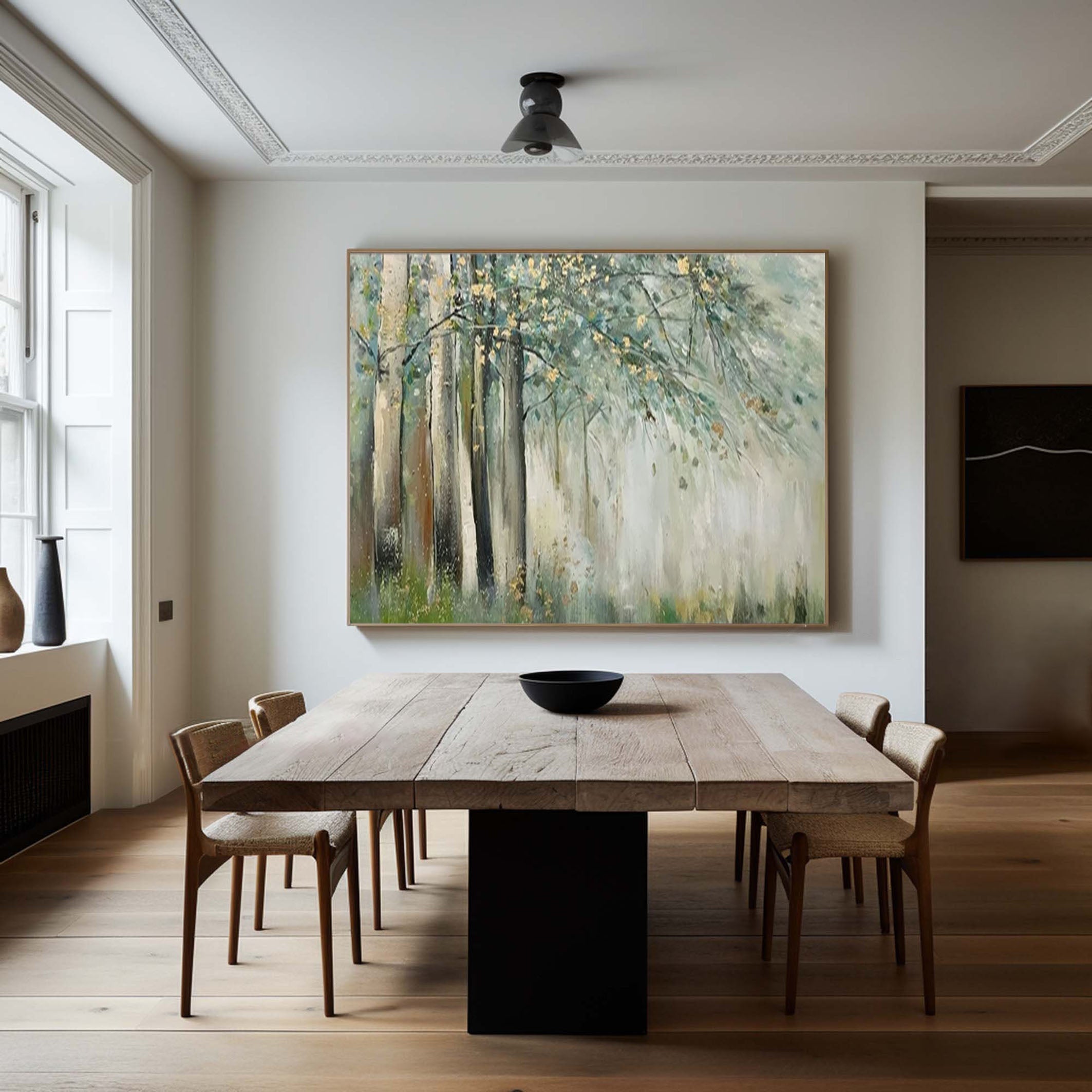 Enchanted Forest Canvas Art Serene Nature Inspired Wall Decor #FT 053