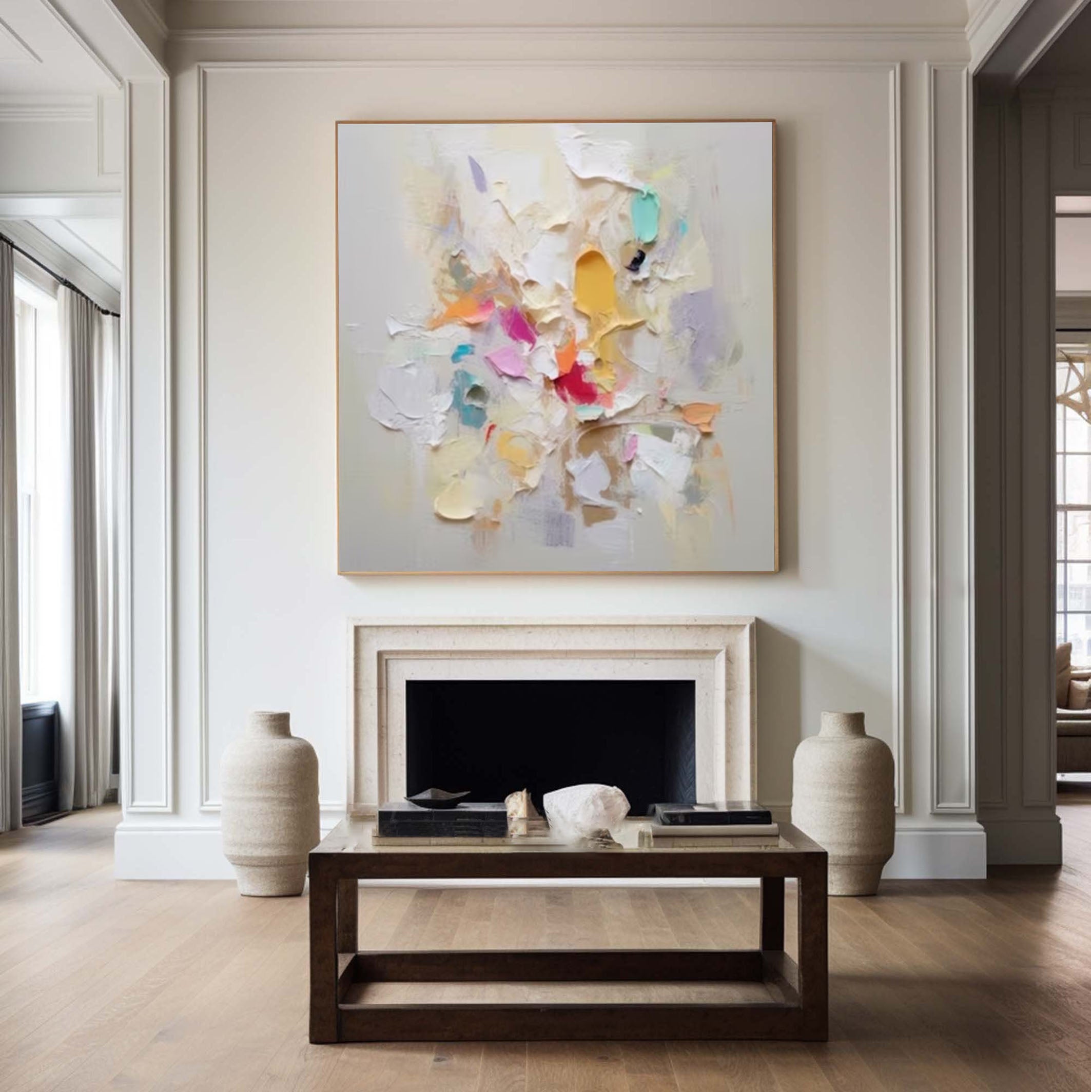 Abstract Rhapsody Colorful Wall Art for Creative Interiors #AP 037