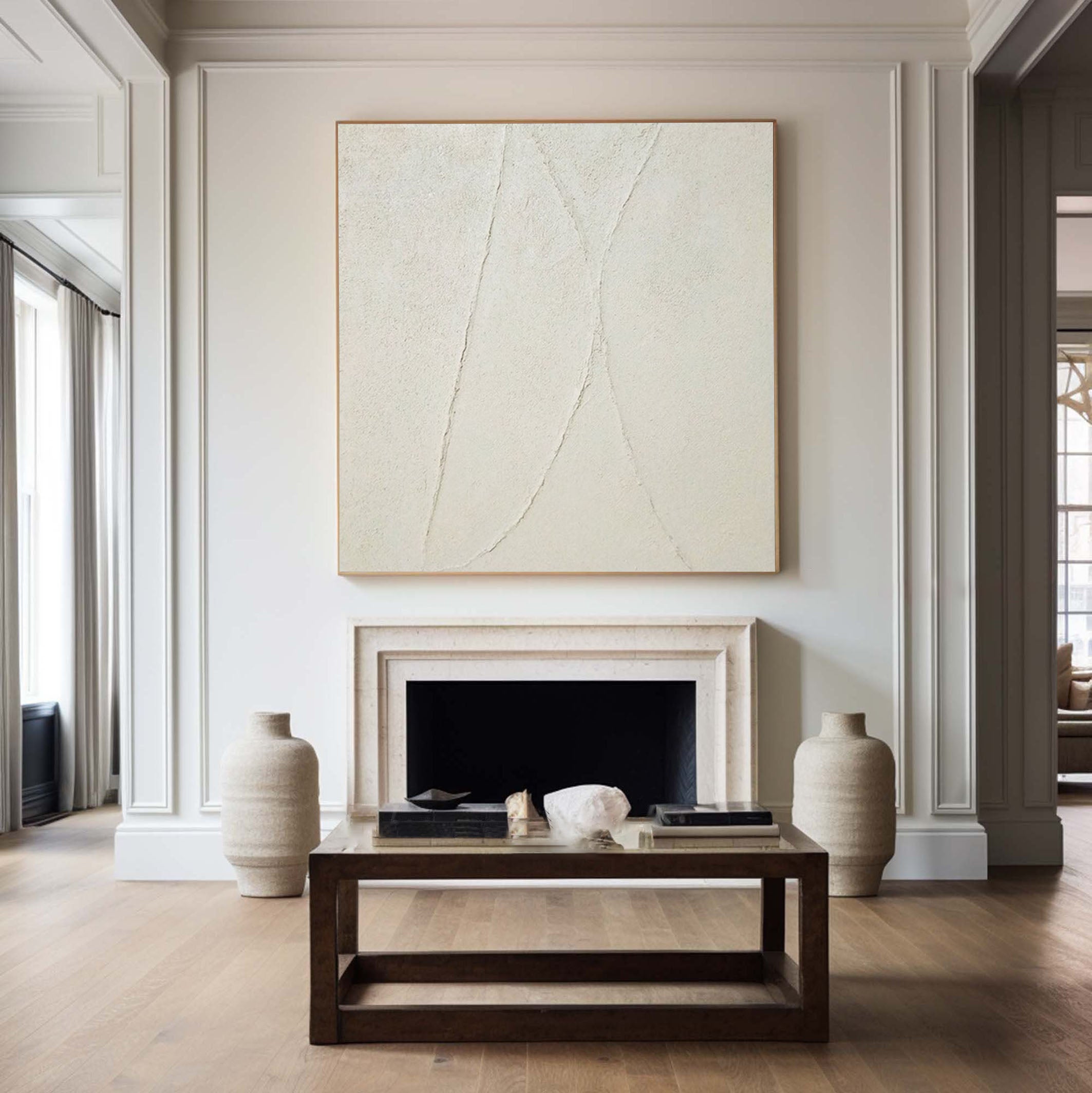 Abstract Wall Art Painting in Neutral Tones #AP 070