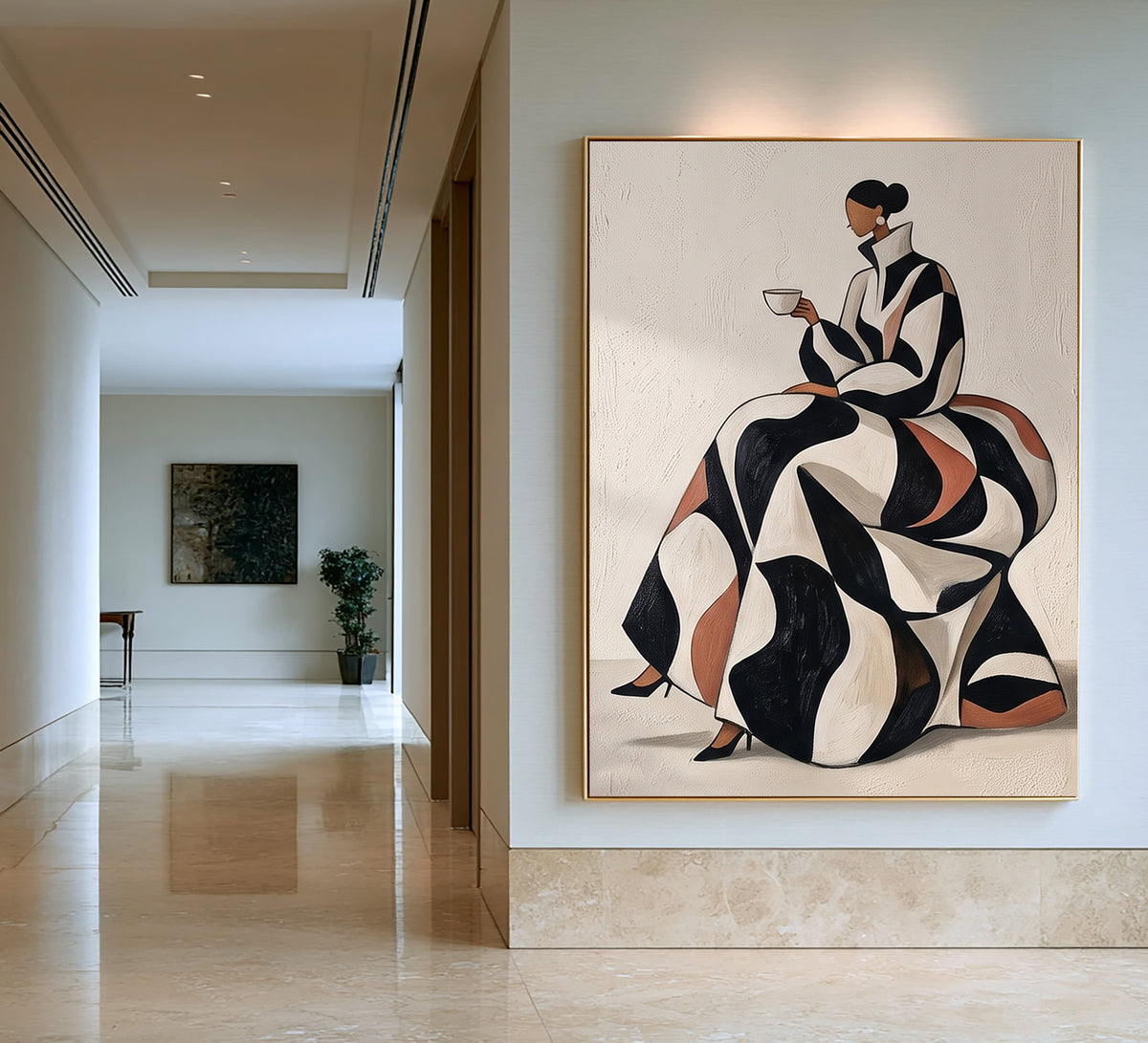 Abstract Woman Painting Modern Figurative Wall Art