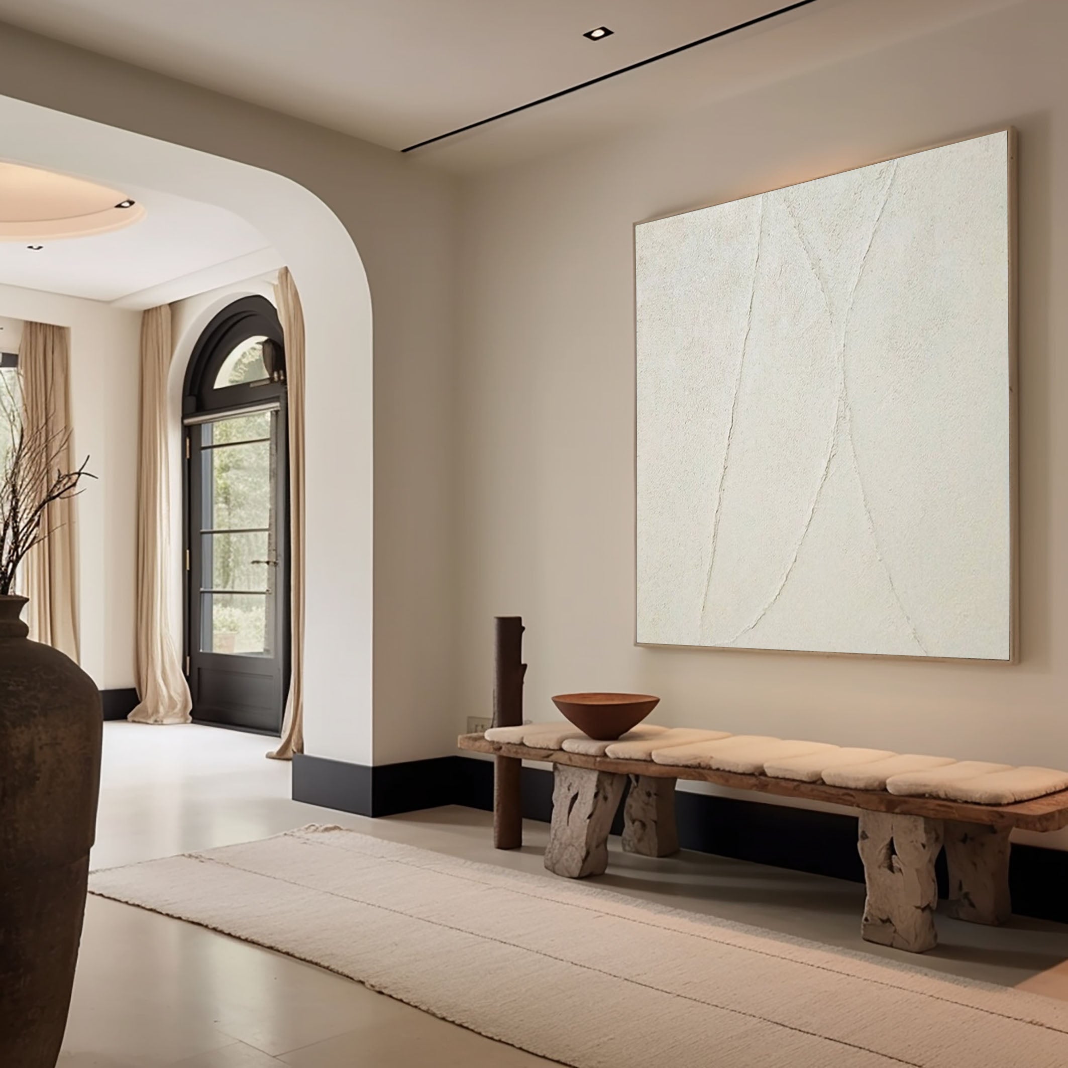 Abstract Wall Art Painting in Neutral Tones #AP 070