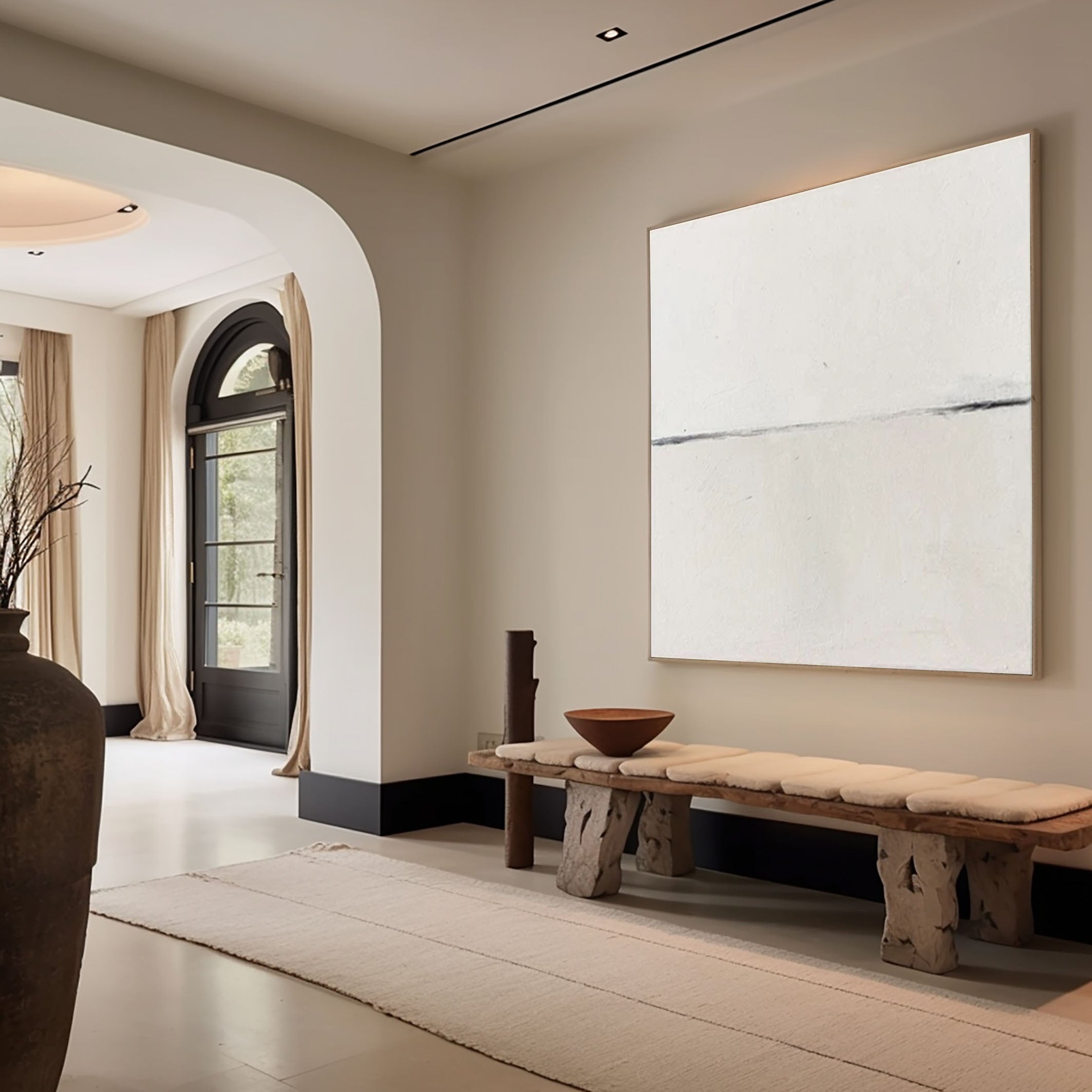 Abstract Wall Art Painting in Neutral Tones #AP 072