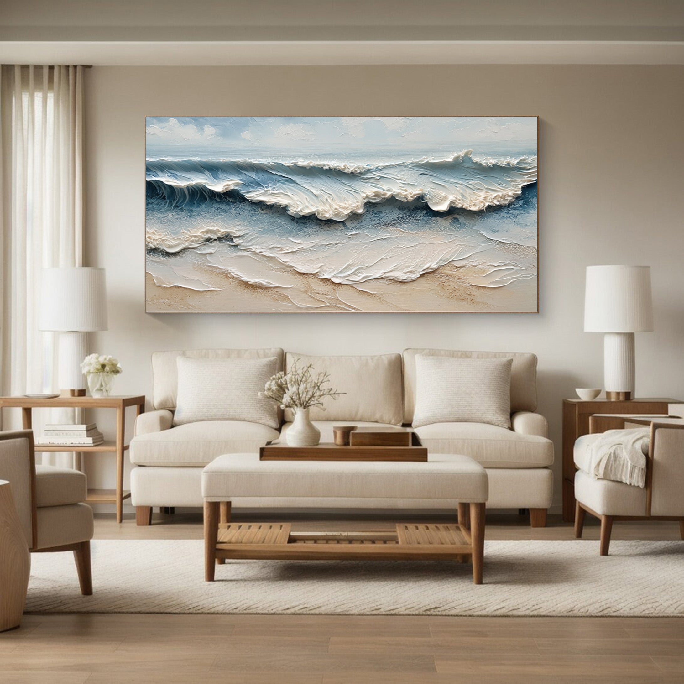 Large Textured Abstract Art for Modern Homes #AG 005