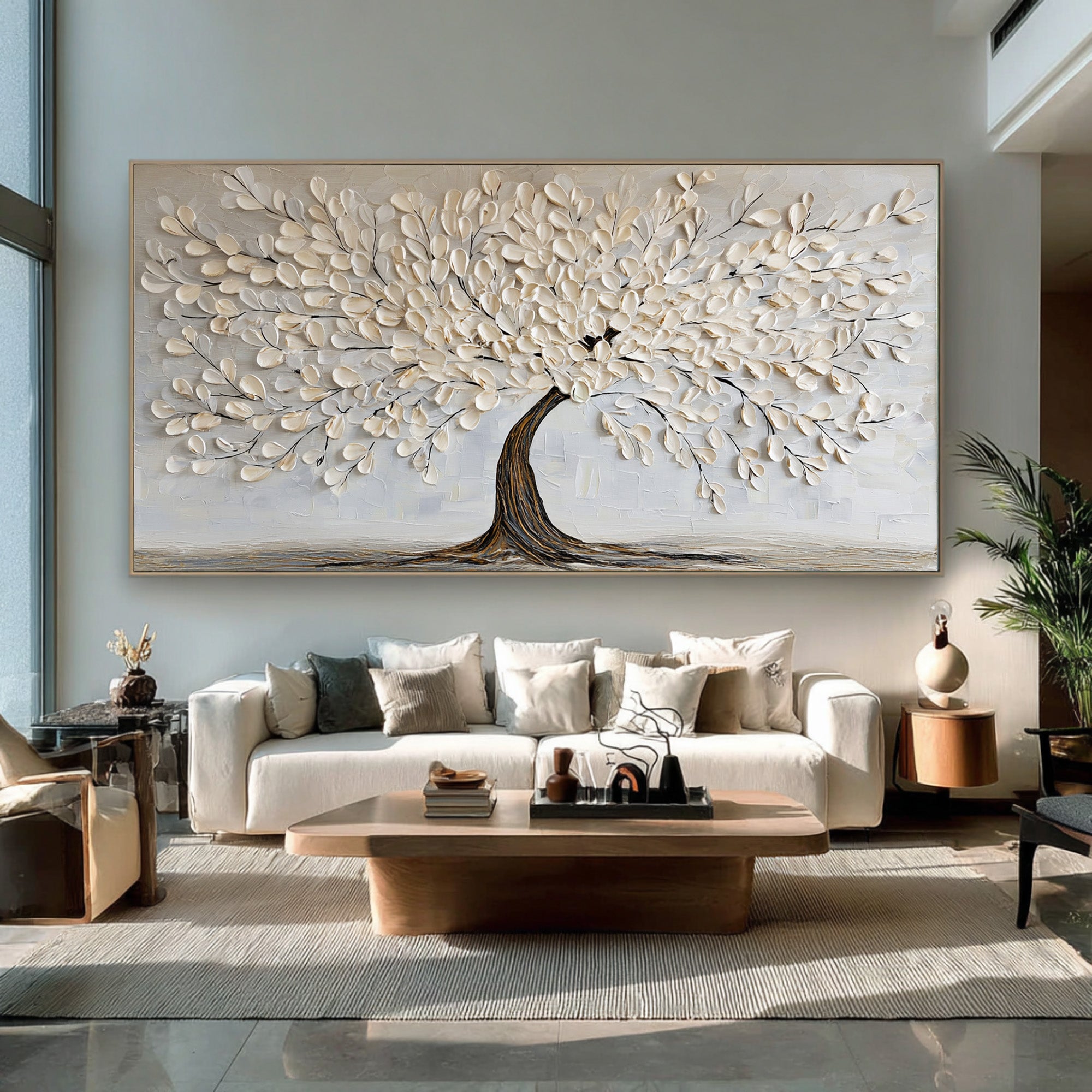 Textured Large Tree Canvas | KeiraArt #CZ 015