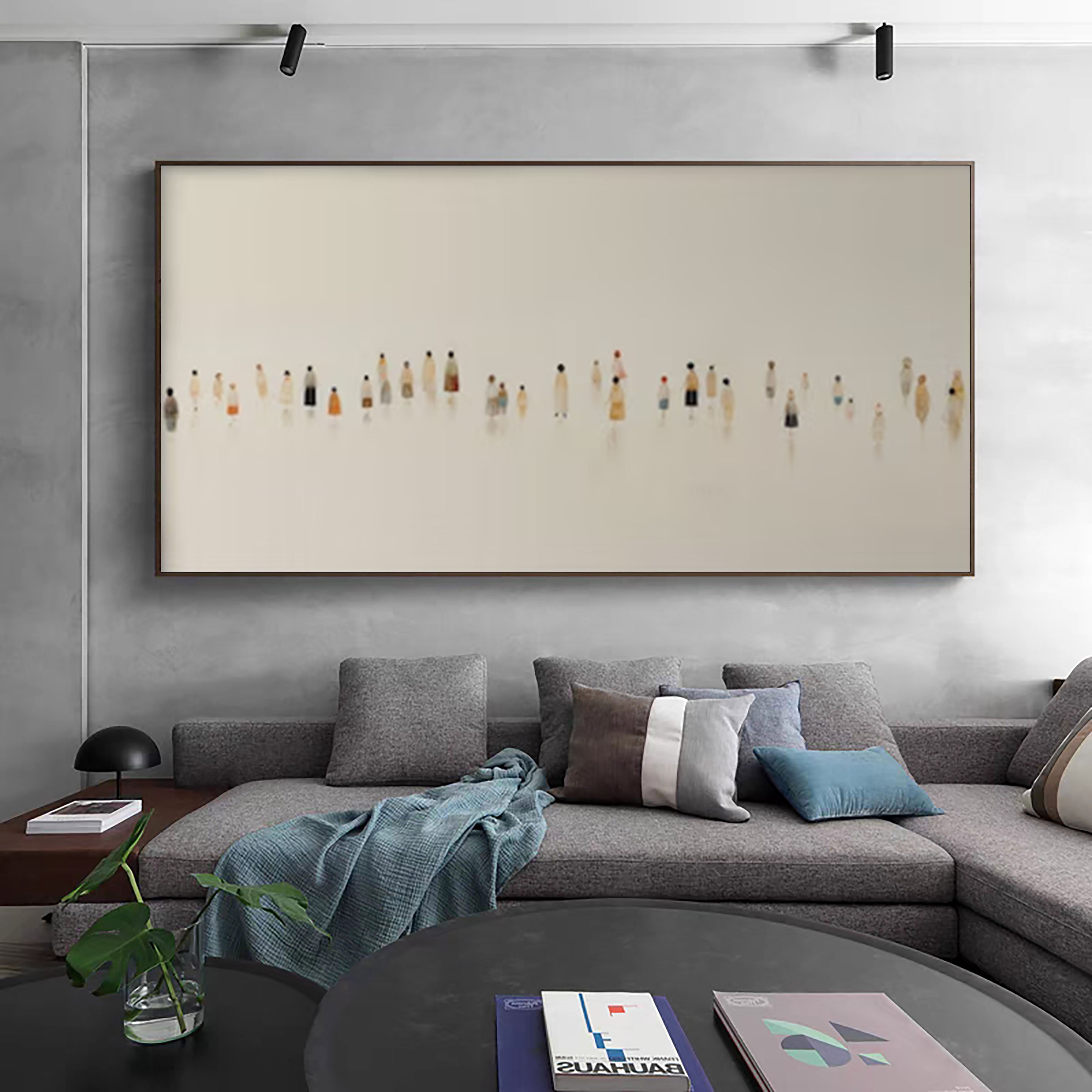 Contemporary Minimal Art Abstract Human Figures #APP 016