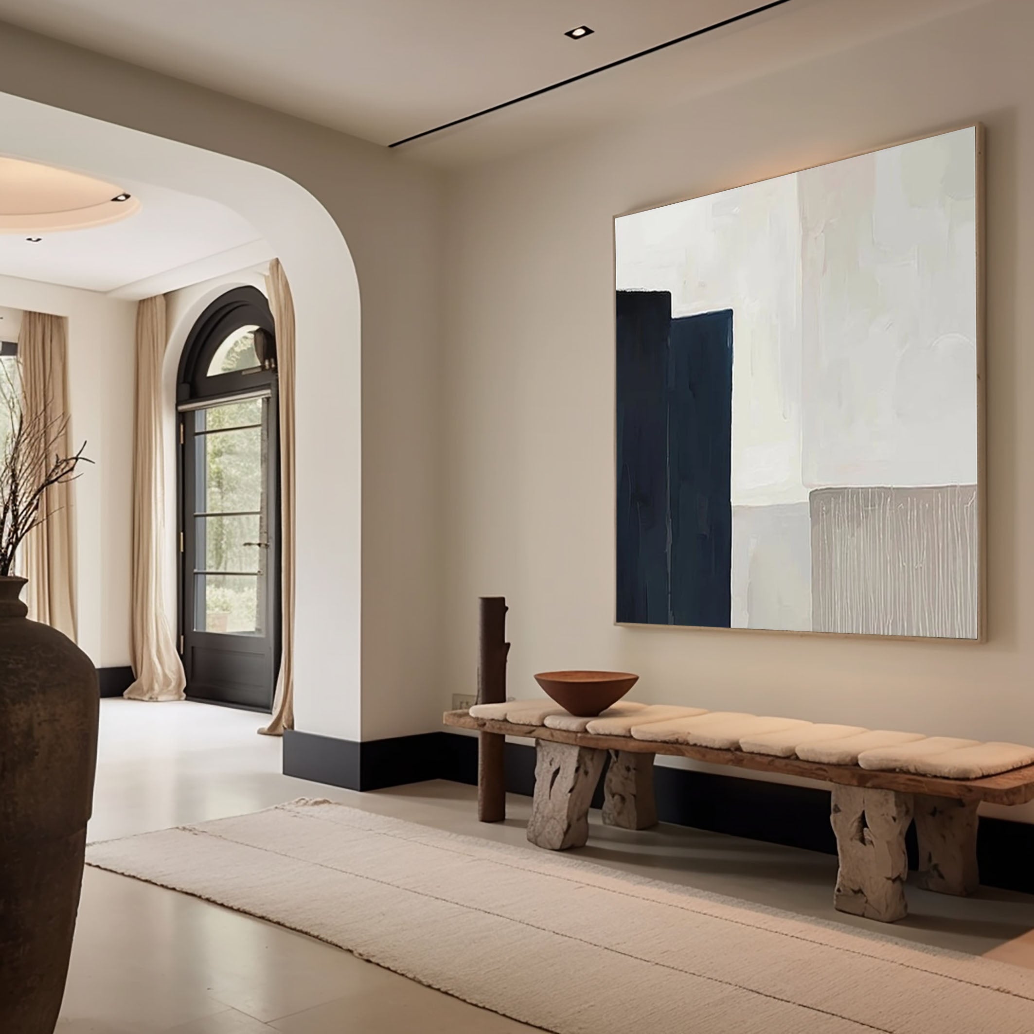 Large Minimalist Painting Geometric Art for Modern Spaces #AP 039
