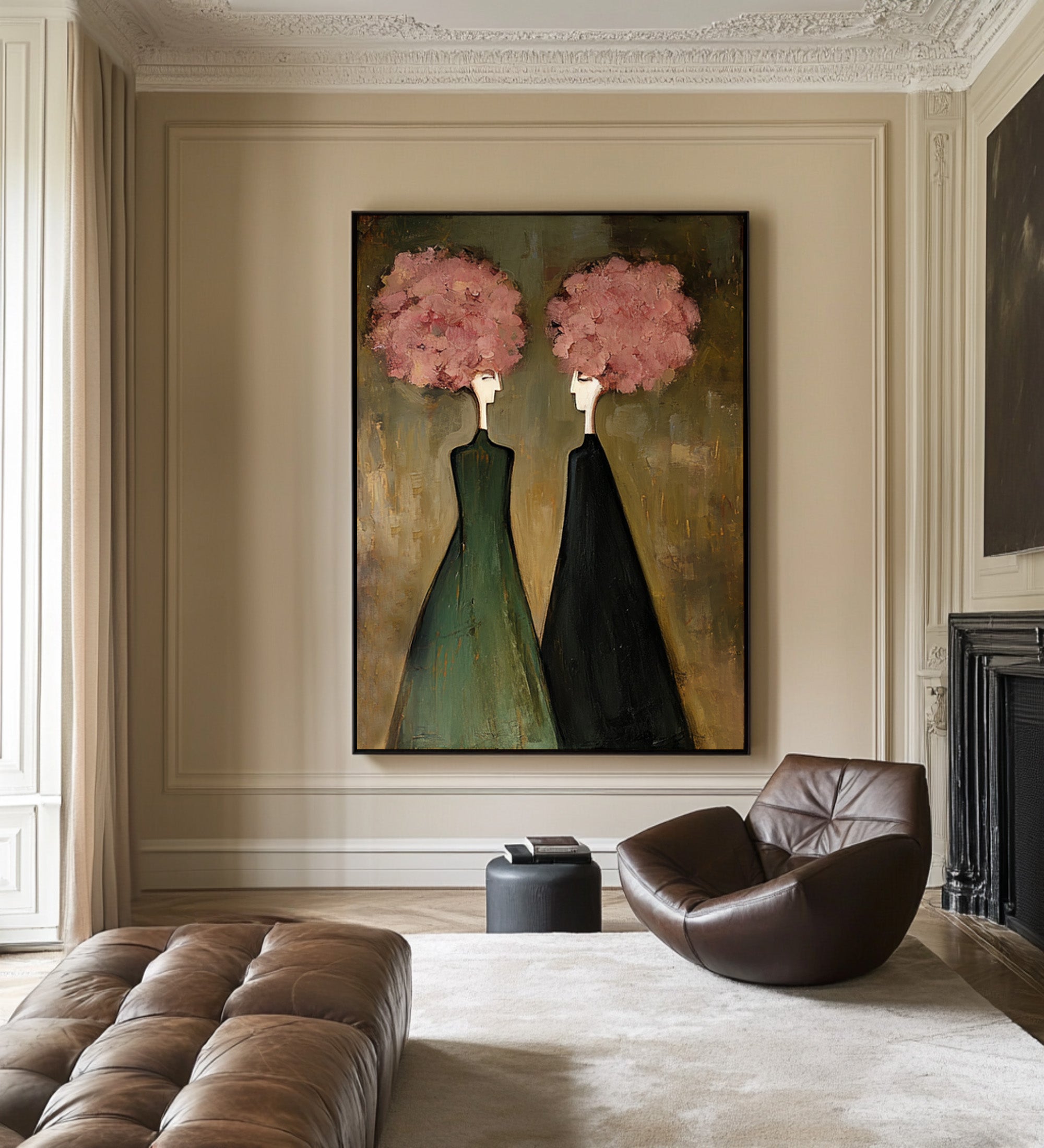 Large Figurative Wall Art for Living Room #CZ 053